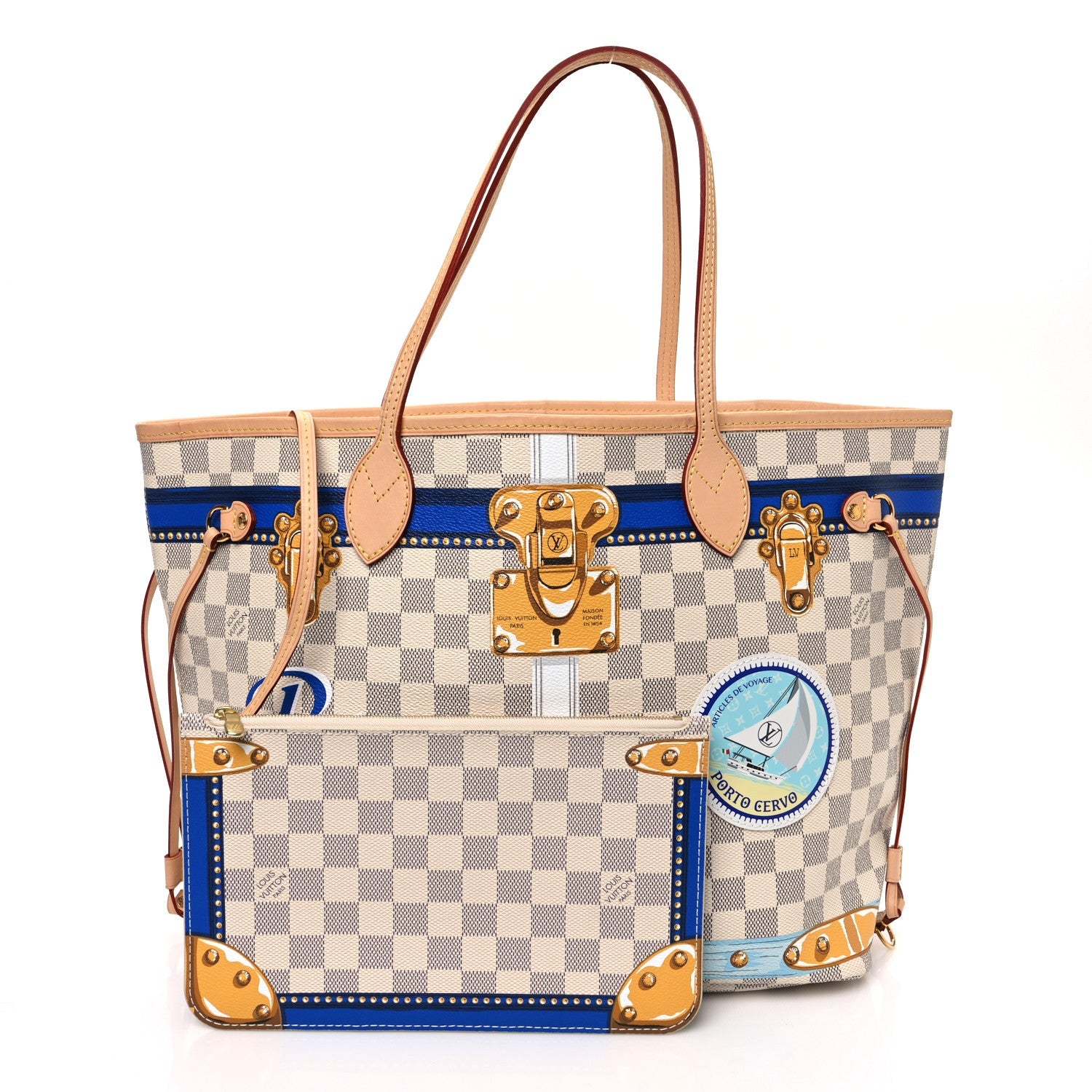 Damier Azur Summer Trunks Porto Cervo Neo Neverfull MM