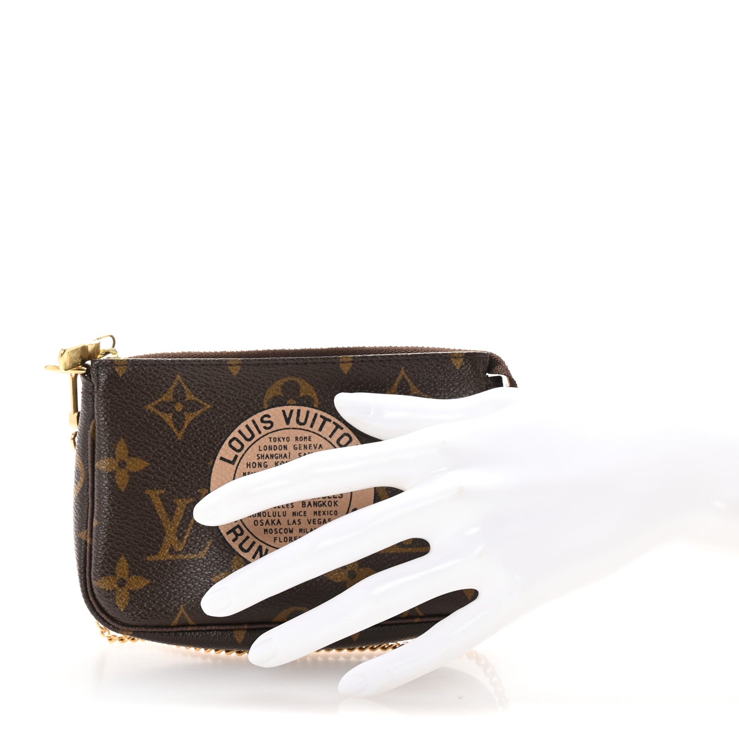 Monogram Complice Trunks and Bags Mini Pochette Accessories Beige