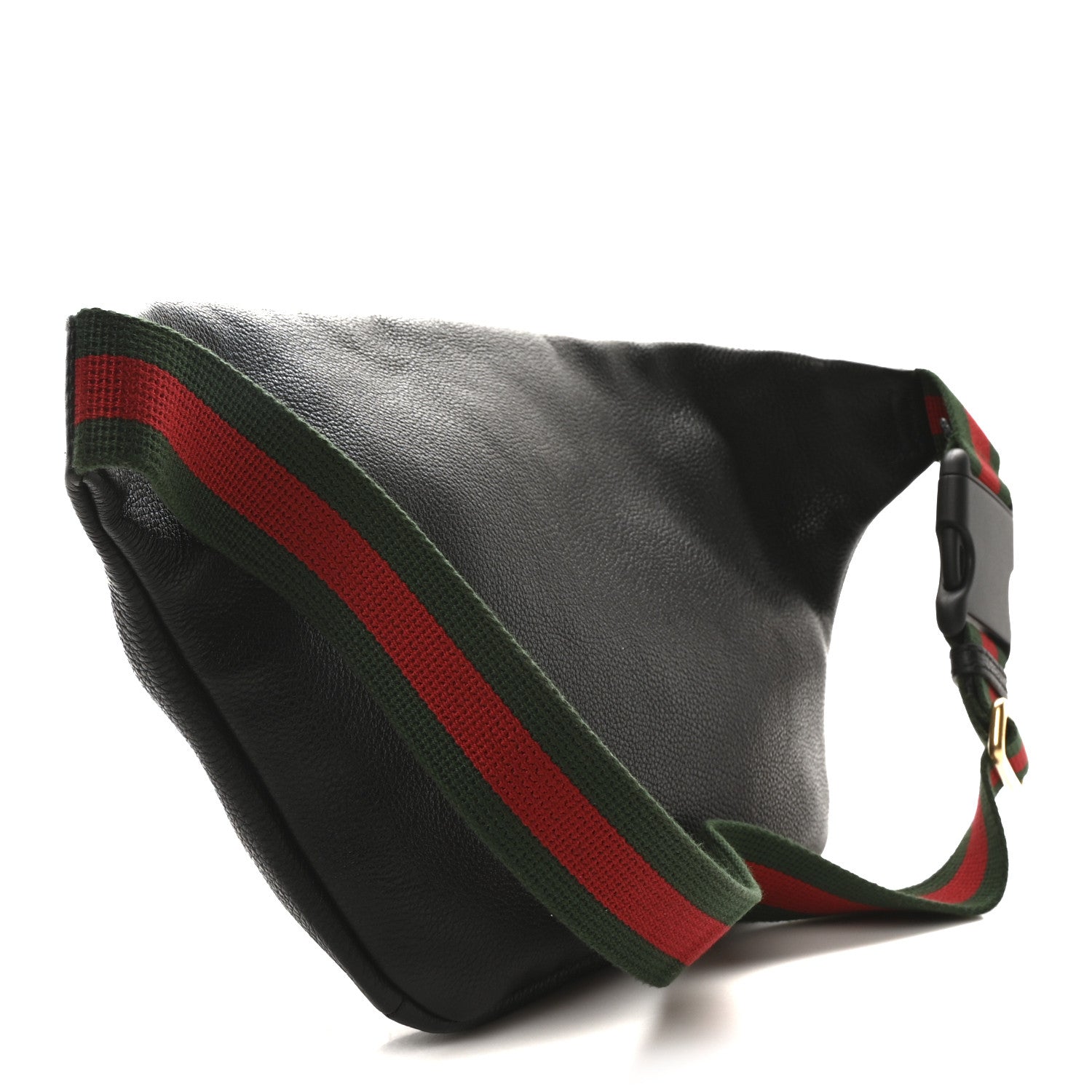Grained Calfskin Small Logo Belt Bag Black