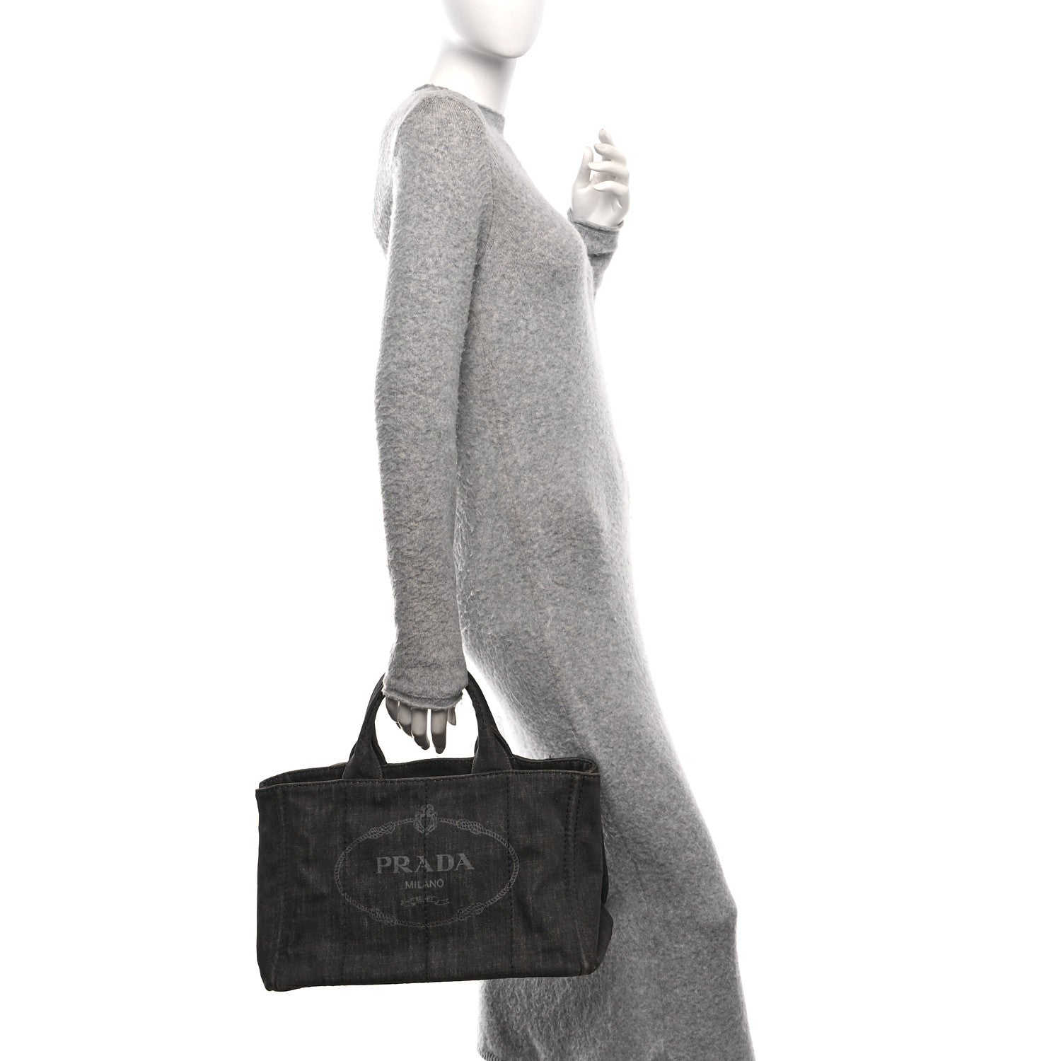 Denim Logo Tote Black
