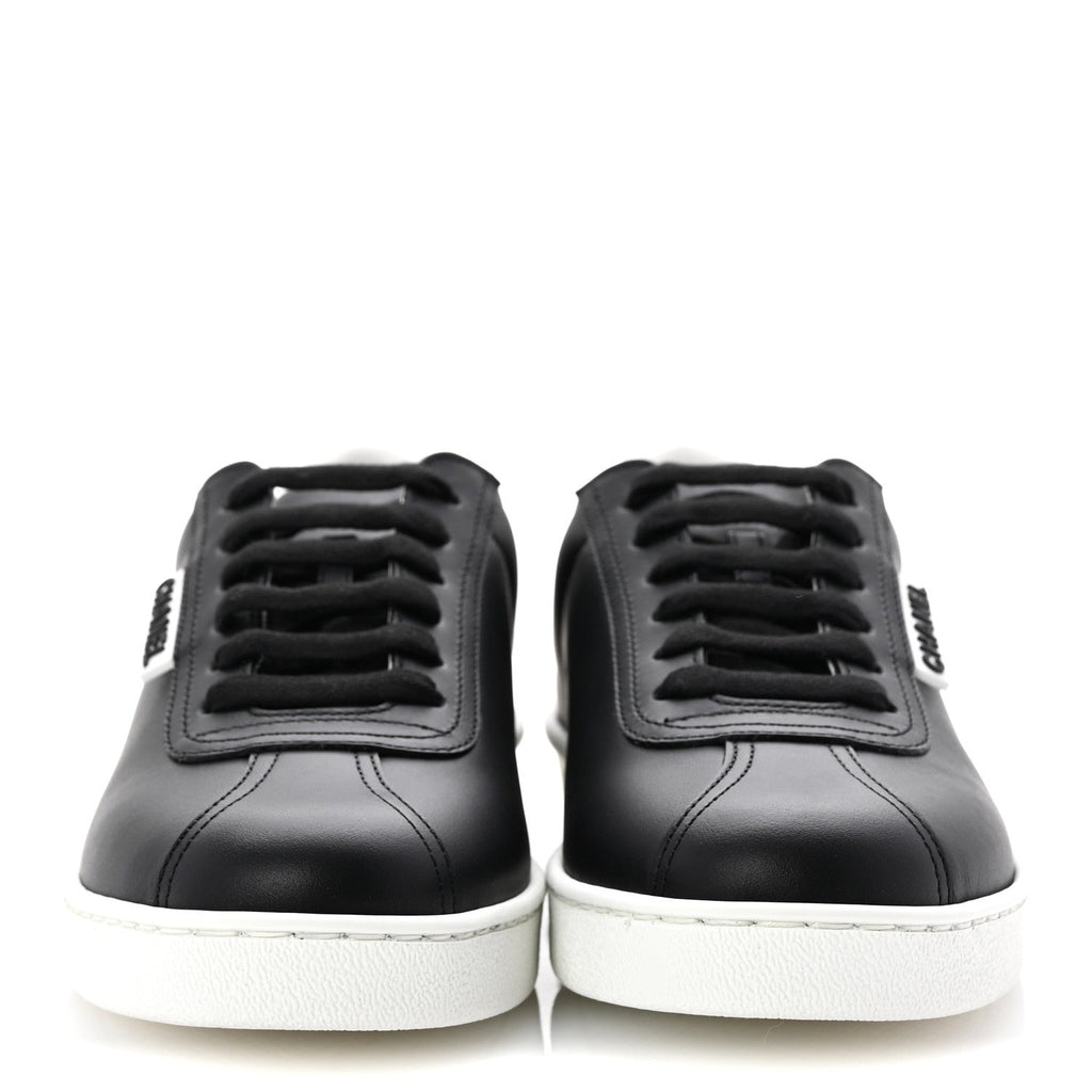 Calfskin CC Womens Sneakers 37 Black