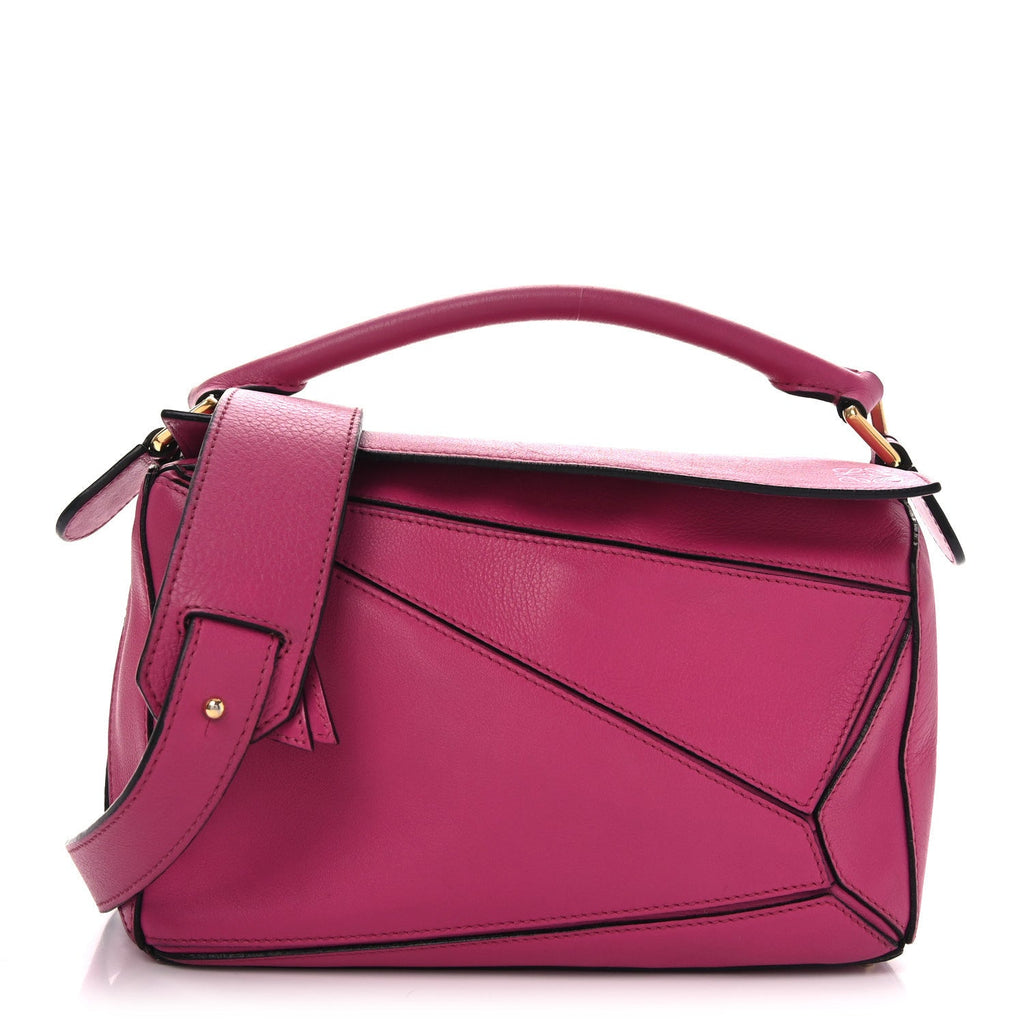 Calfskin Small Puzzle Bag Fuchsia