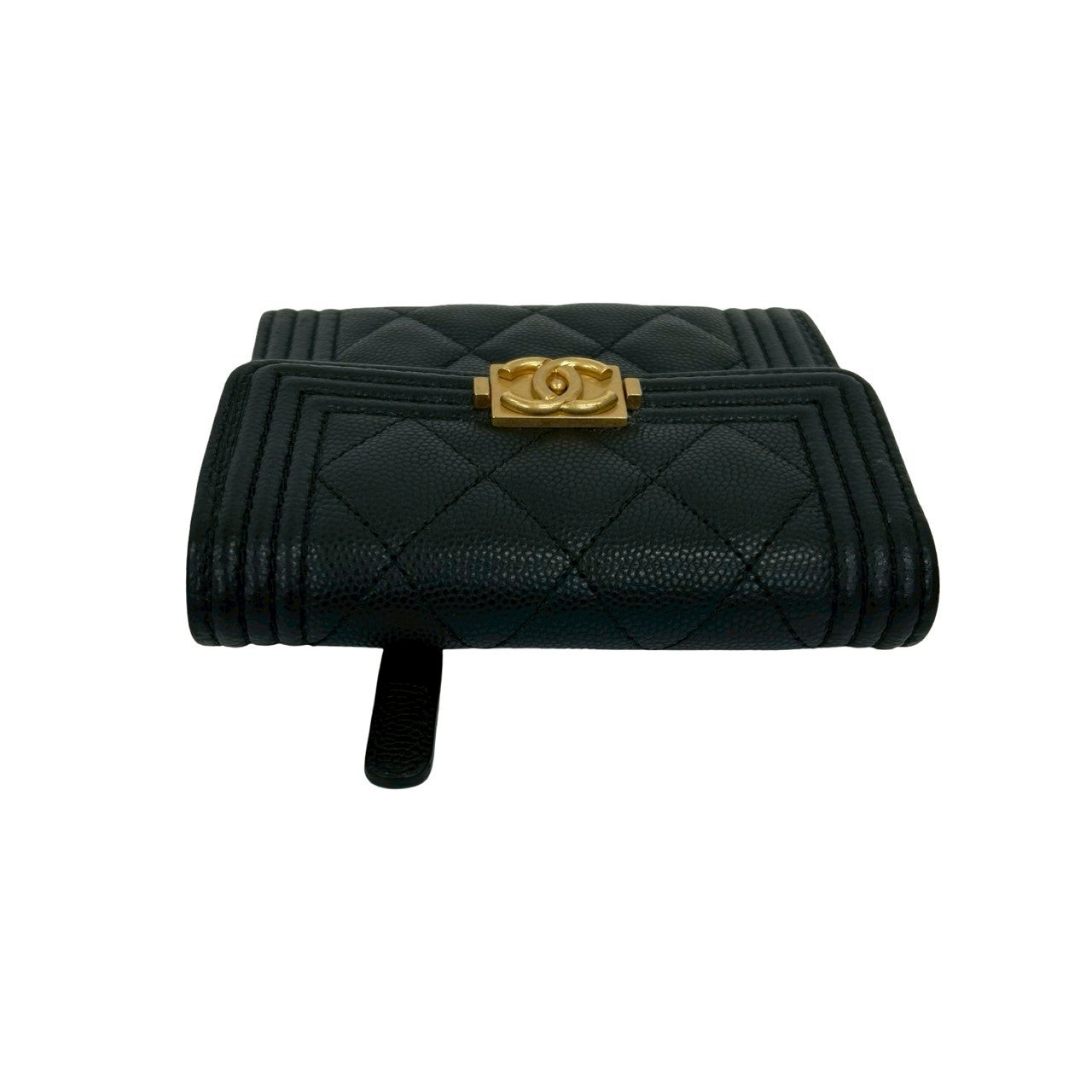 Chanel Boy Chanel Caviar Trifold Wallet