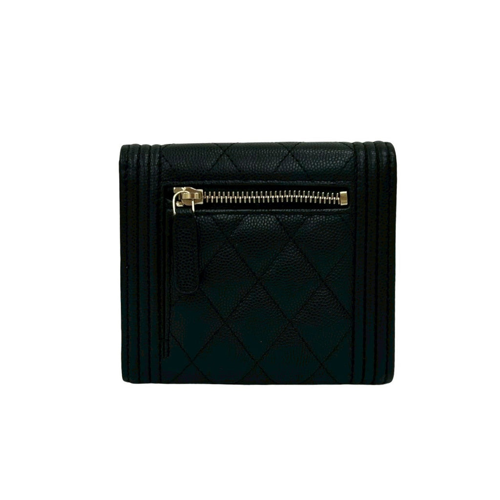 Chanel Boy Chanel Caviar Trifold Wallet