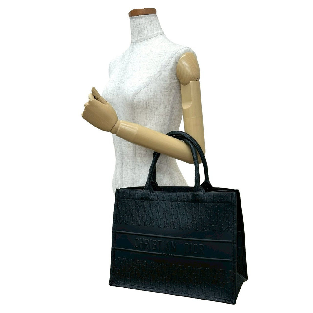 Christian Dior Book Tote Oblique Leather Tote Bag