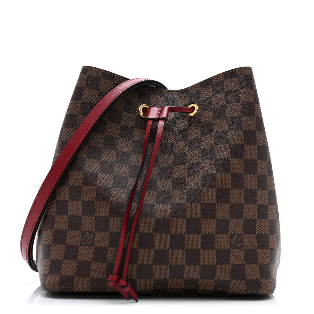 Damier Ebene Neonoe MM Cherry Berry