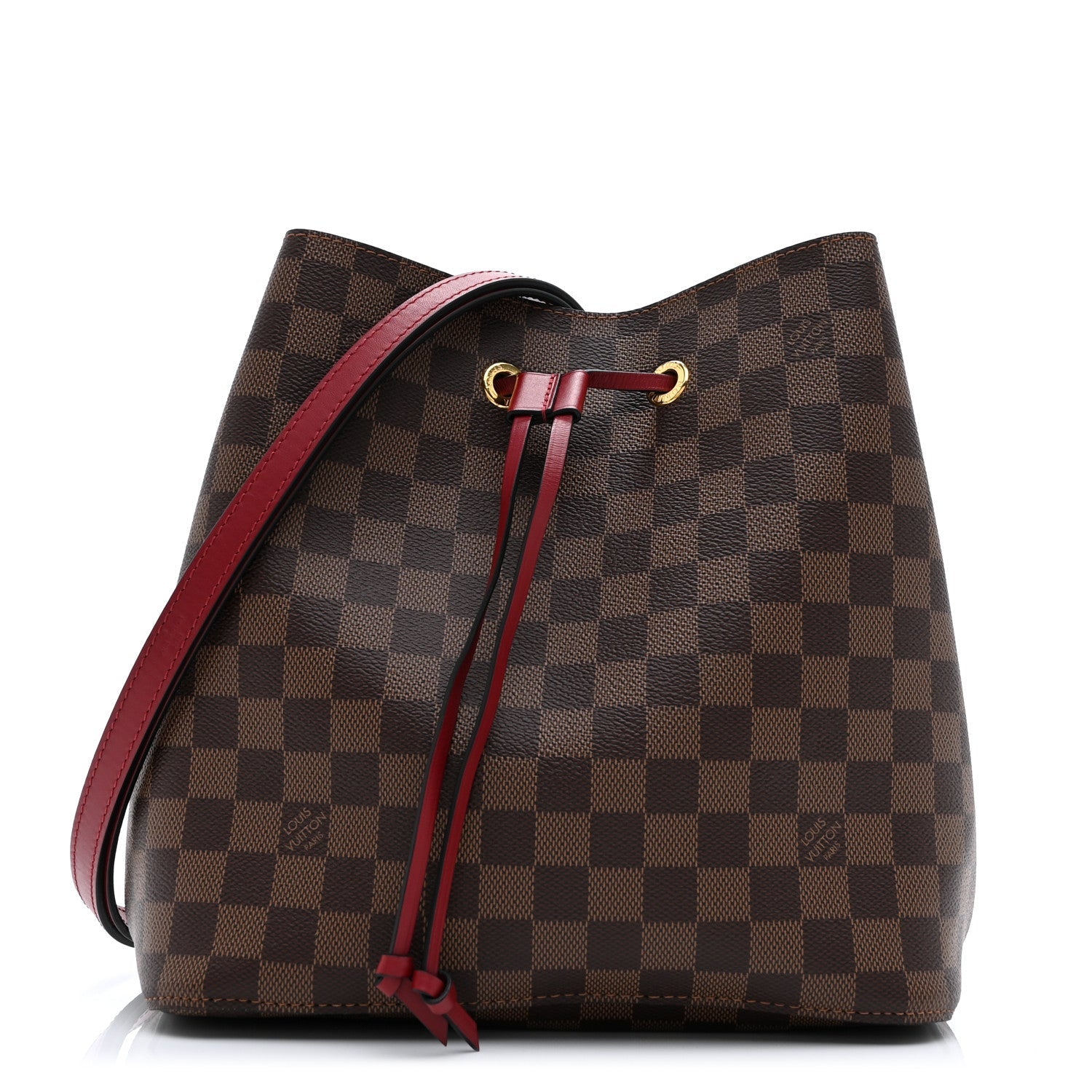 Damier Ebene Neonoe MM Cherry Berry