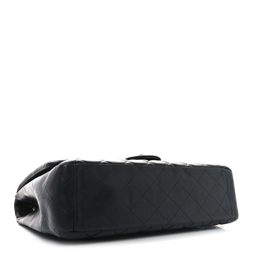Caviar Quilted Maxi Single Flap Black