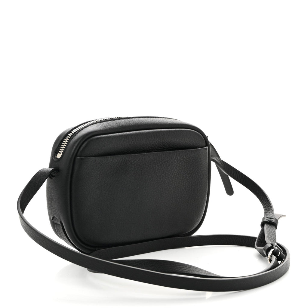 Calfskin Logo XS Everyday Camera Bag Black