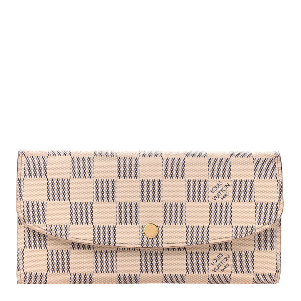 Damier Azur Emilie Wallet Rose Ballerine