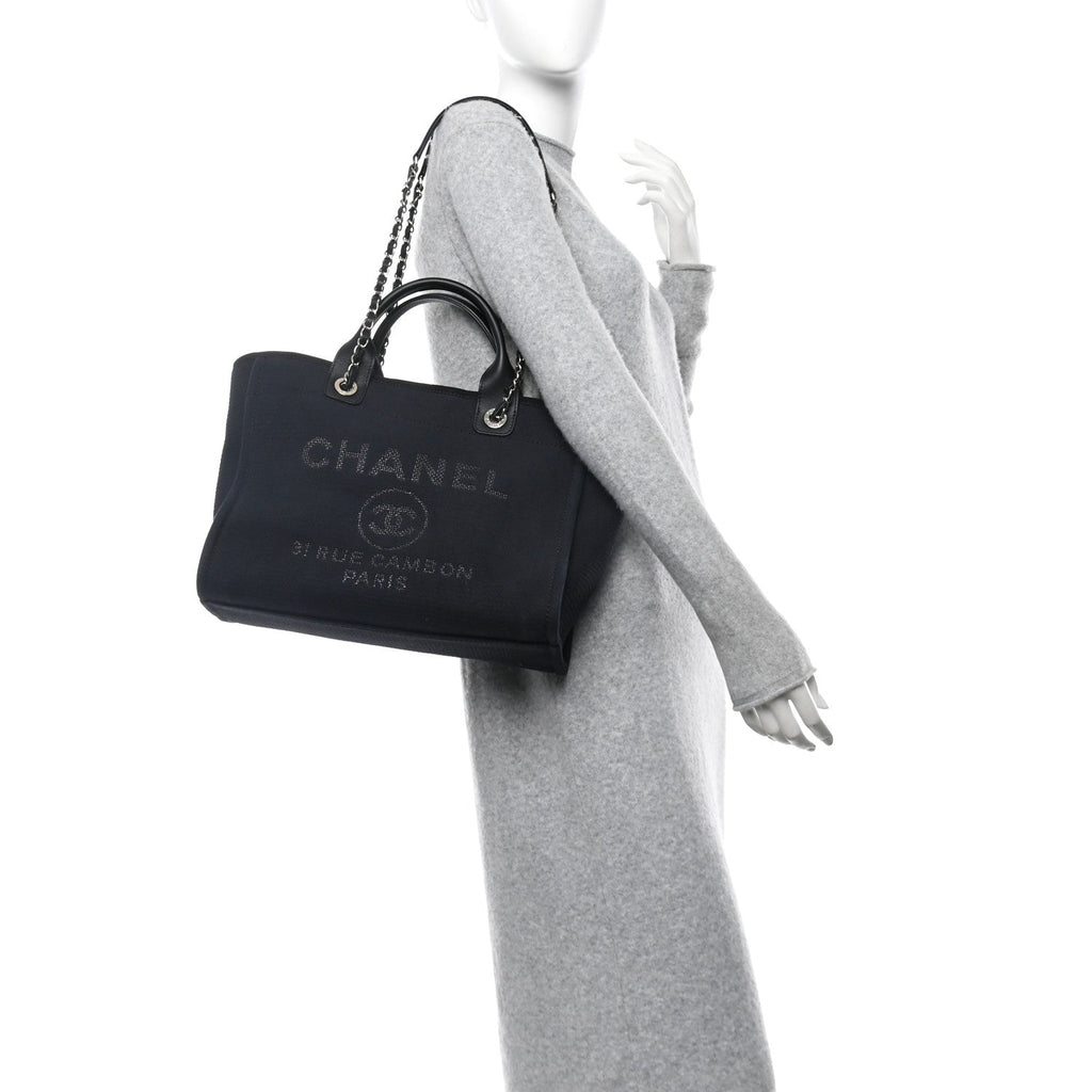Mixed Fibers Small Deauville Tote Black