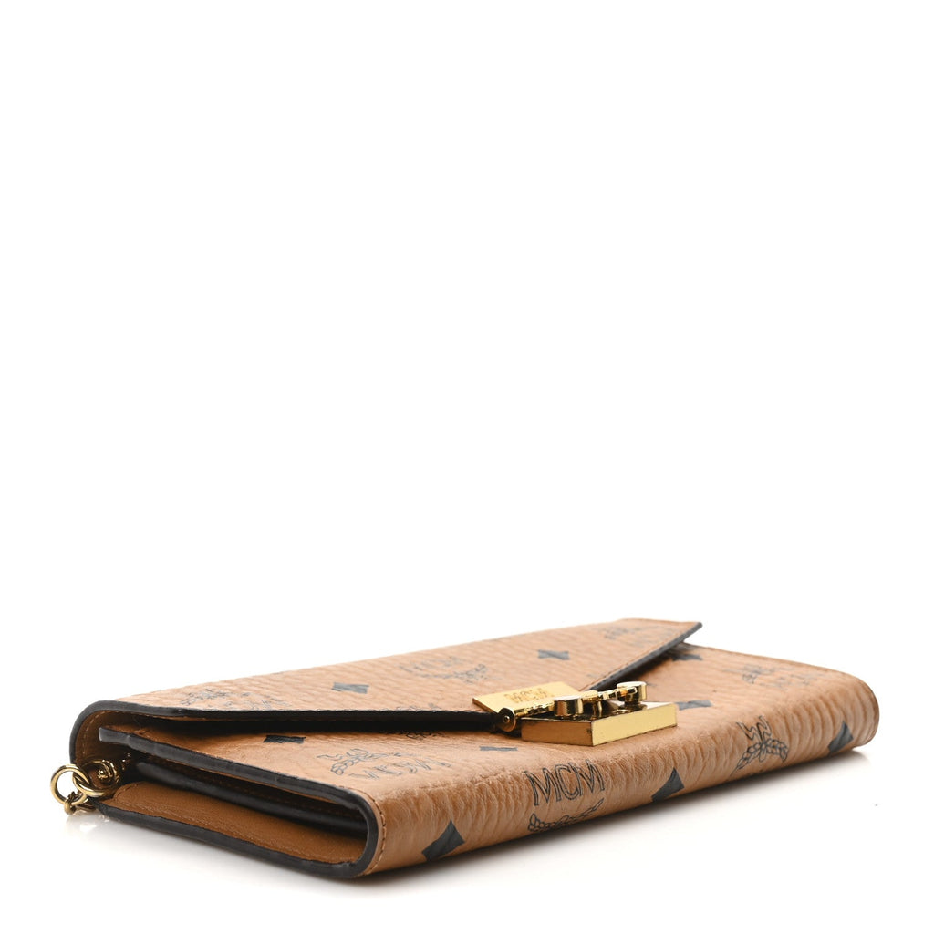 Visetos Large Patricia Wallet On Chain Cognac