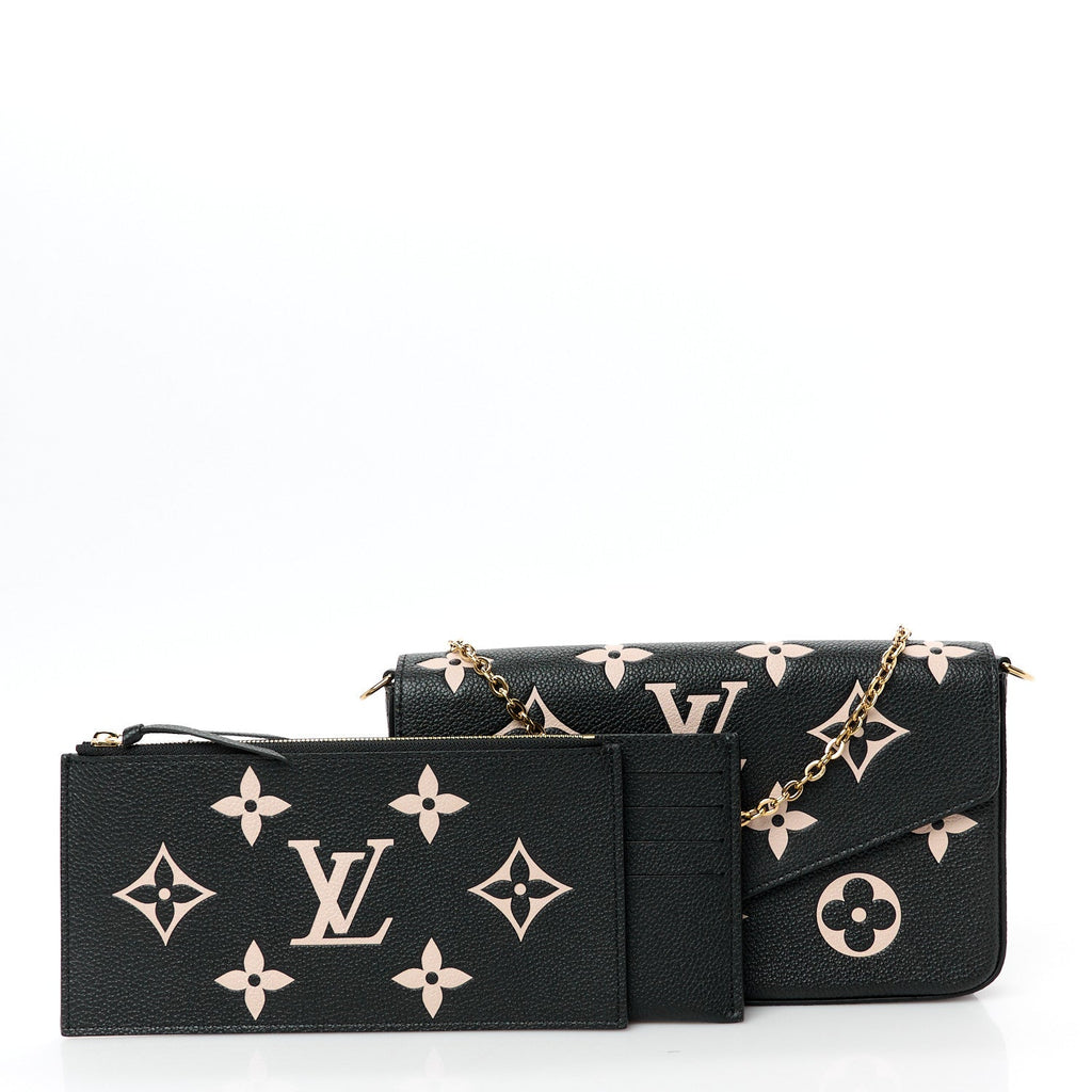 Empreinte Monogram Giant Felicie Pochette Black Beige