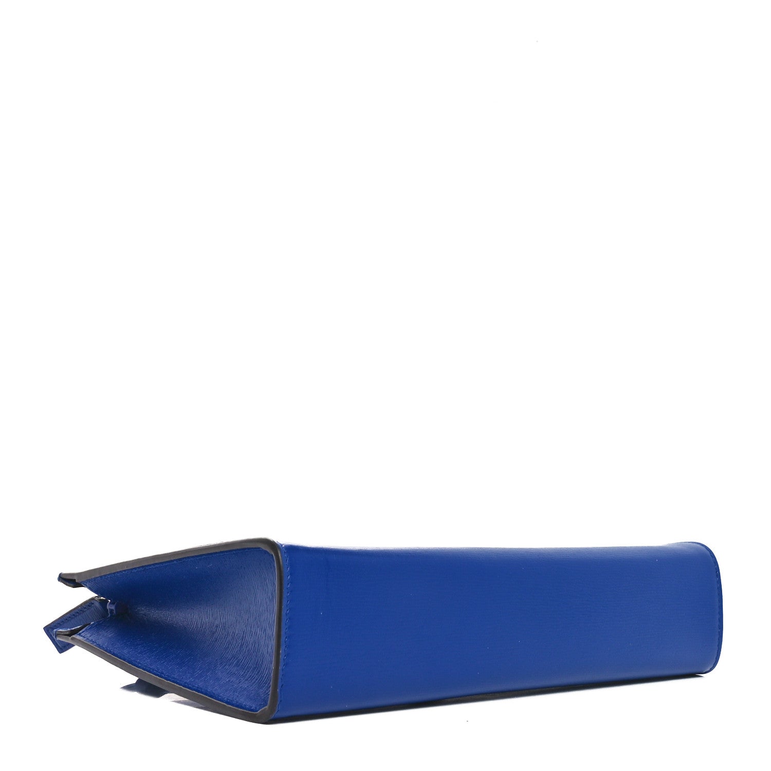New Shanghai Calfskin Interlocking G Logo Wristlet Pouch Cobalt Blue Orange