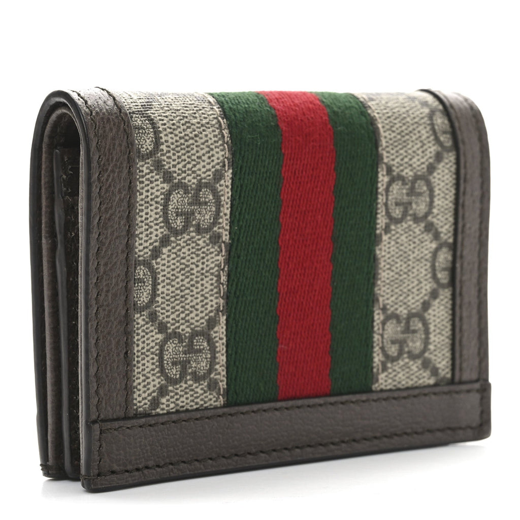GG Supreme Monogram Web Ophidia  Case Beige New Acero