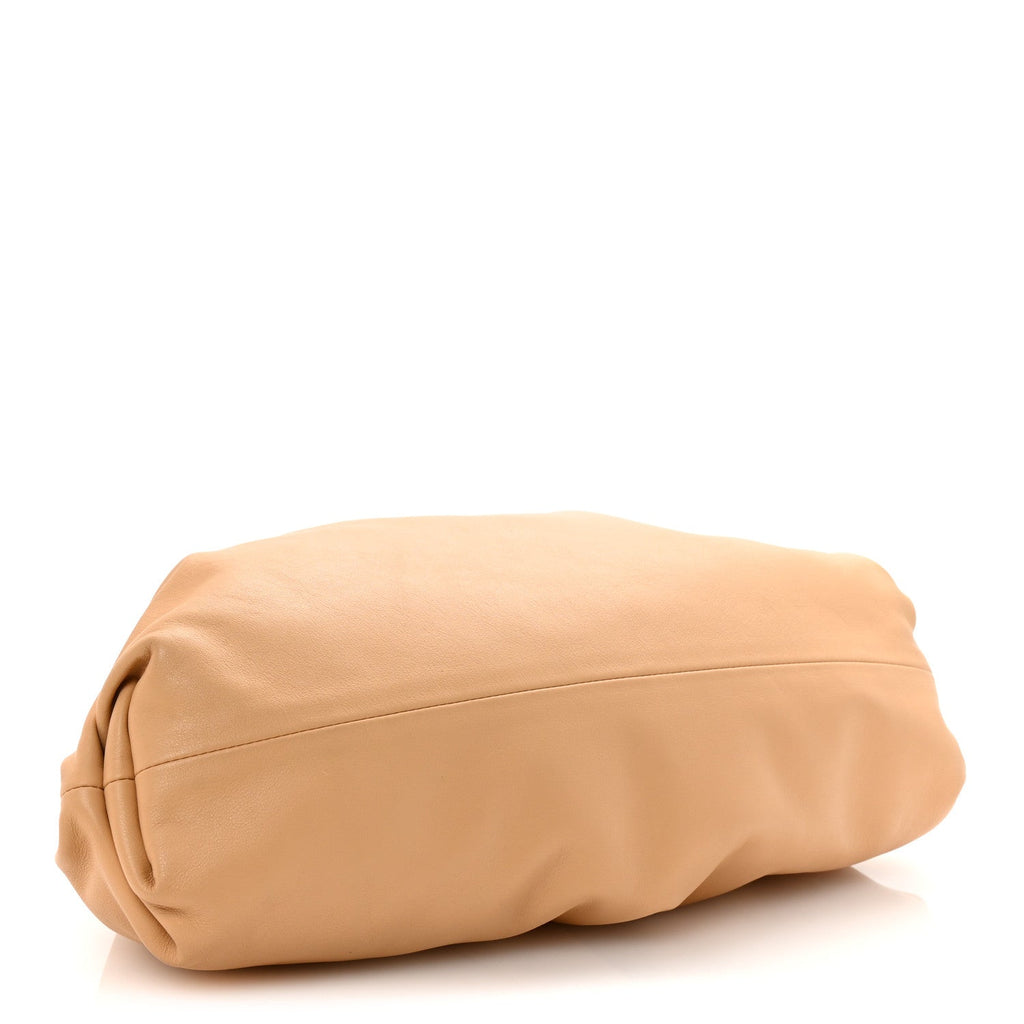 Smooth Butter Calf The Pouch OversizedClutch Nude