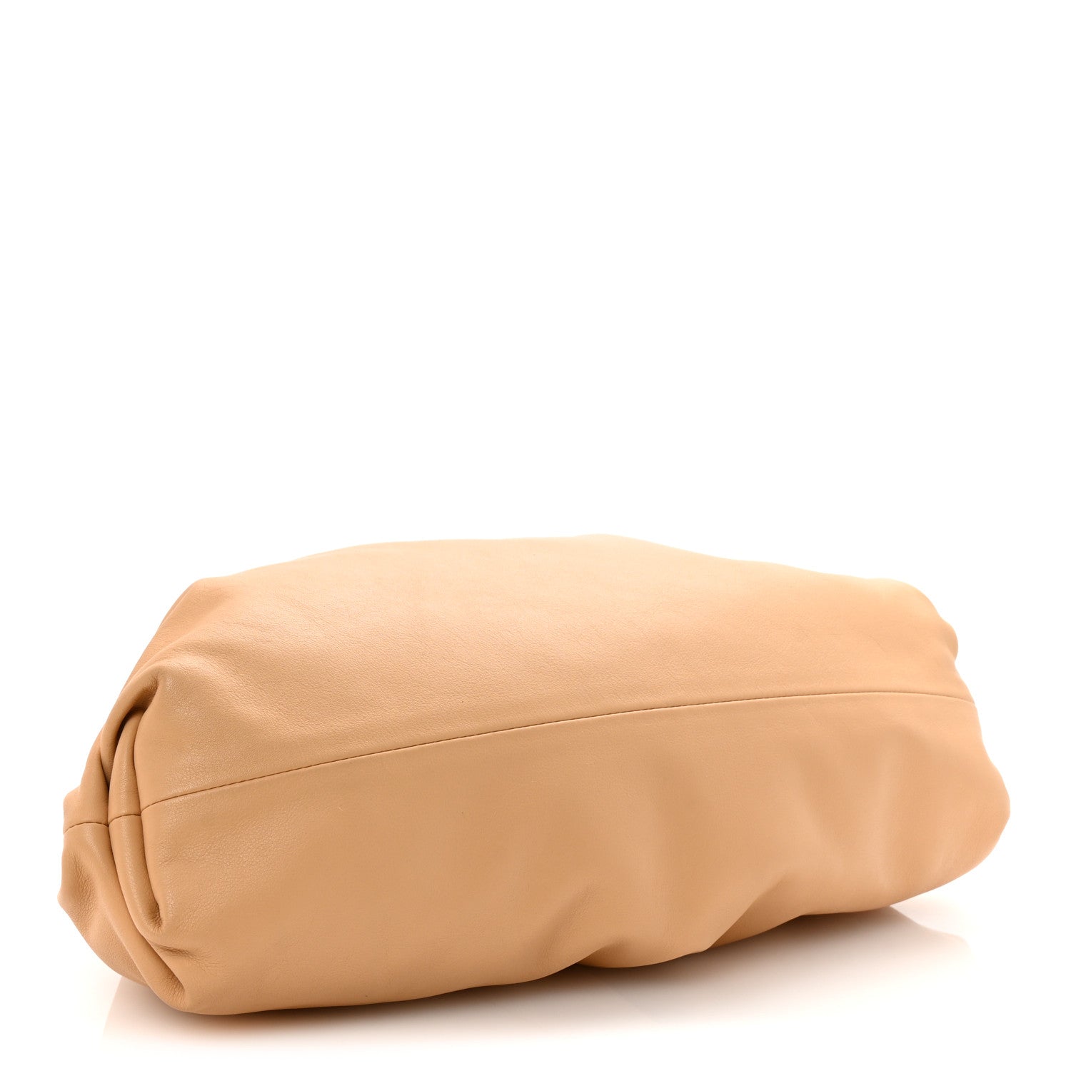 Smooth Butter Calf The Pouch OversizedClutch Nude