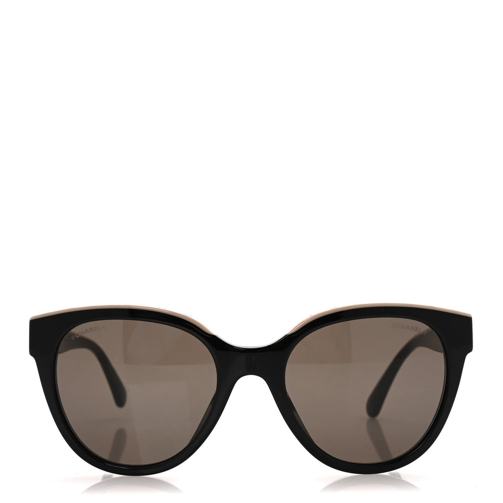 Acetate CC Butterfly Sunglasses 5414 Black Beige