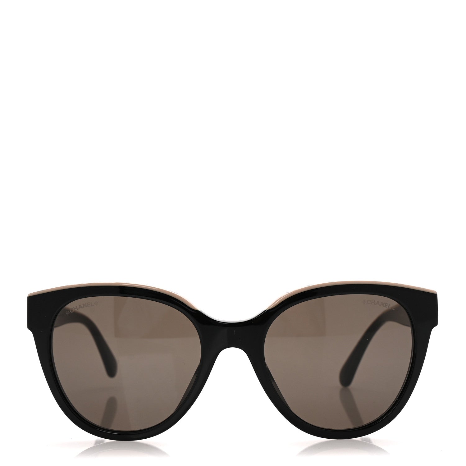 Acetate CC Butterfly Sunglasses 5414 Black Beige