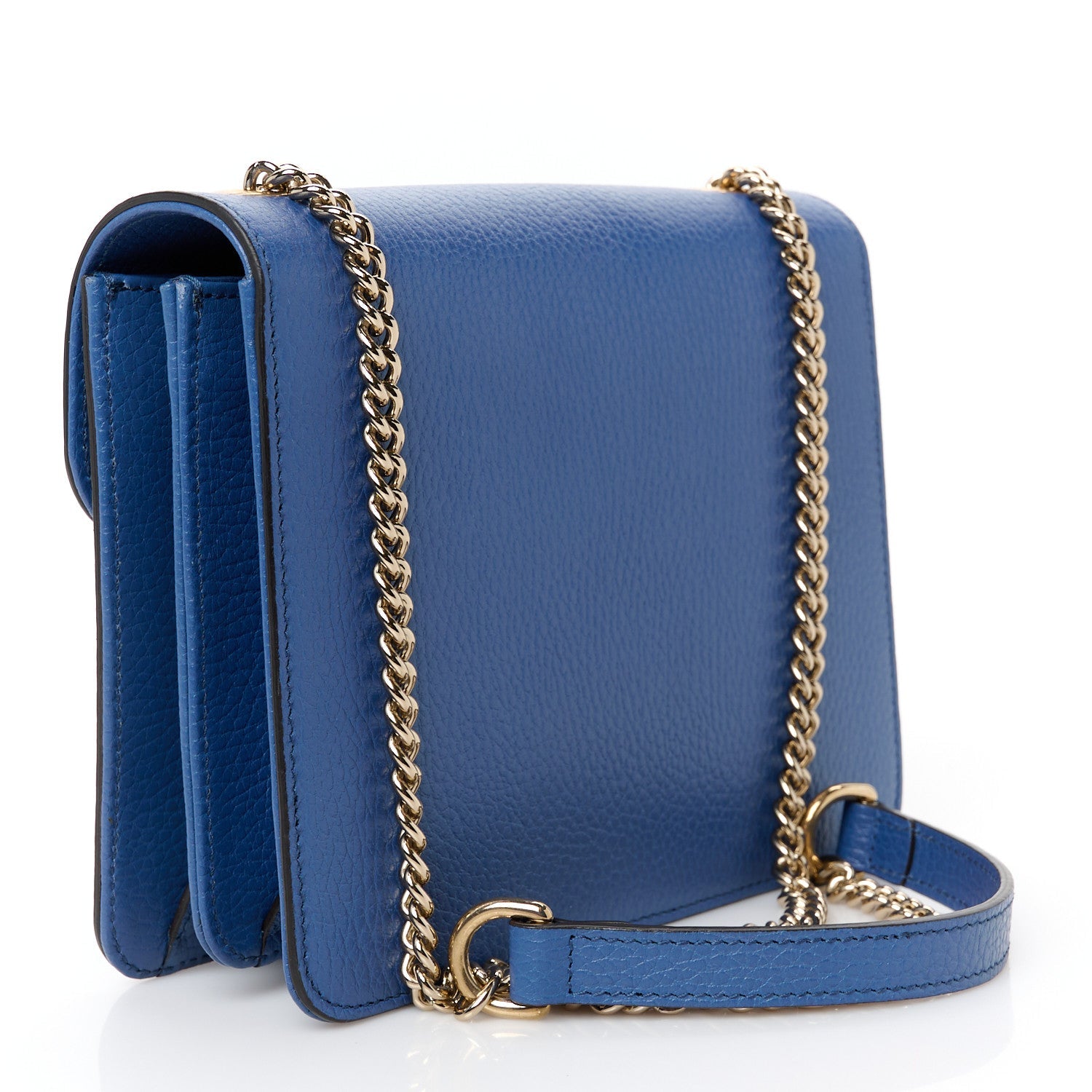 Dollar Calfskin Small Interlocking G Shoulder Bag Caspian