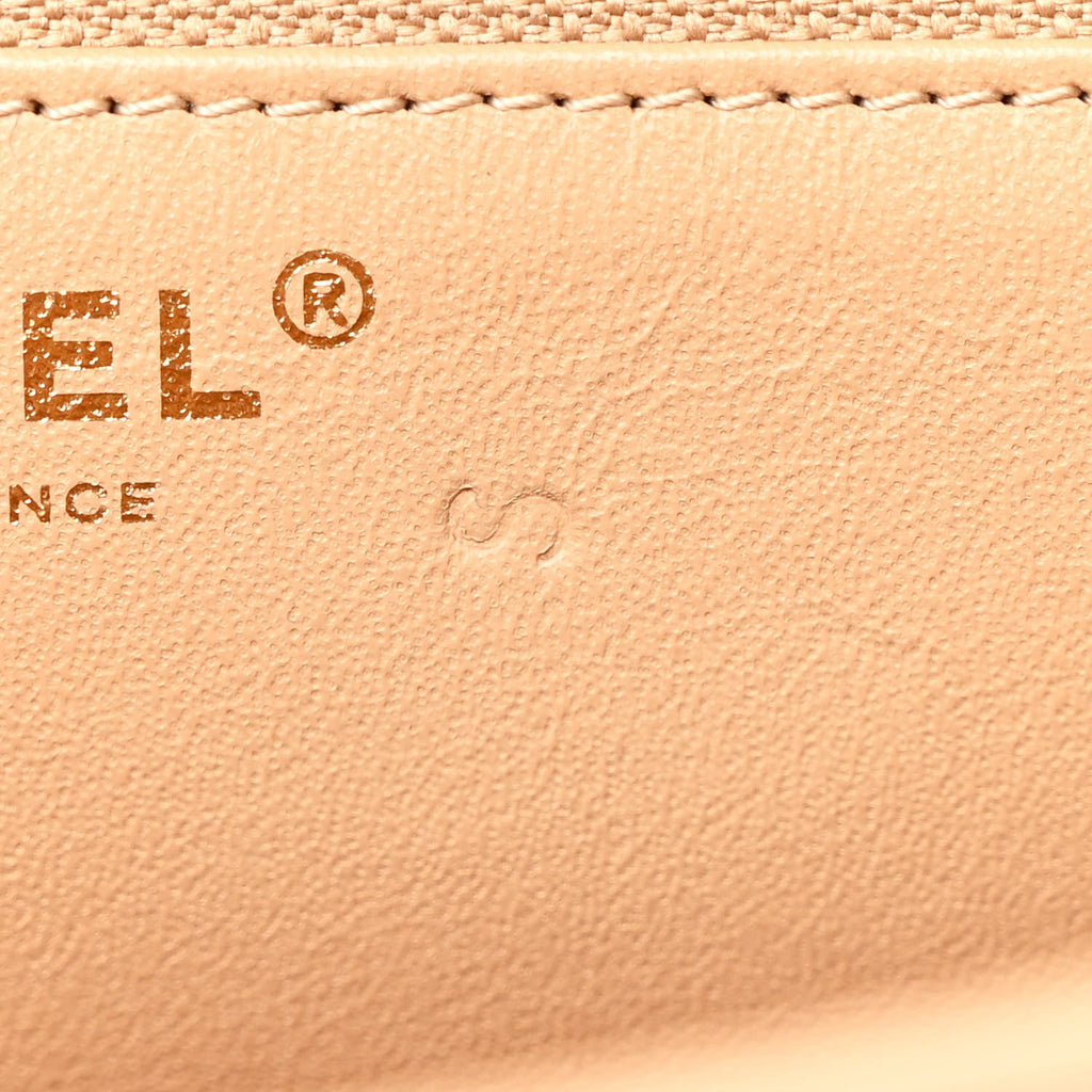 Calfskin Quilted Chevron In The City Bag Beige