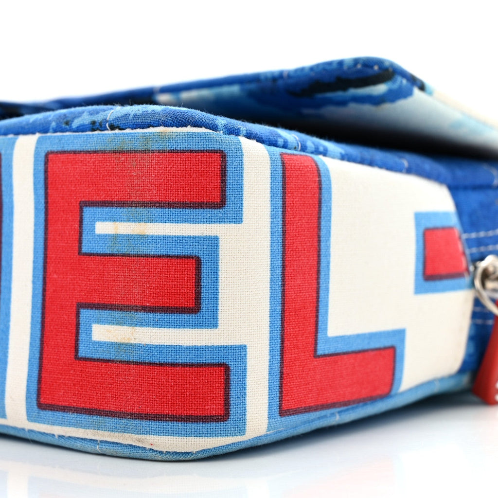 Canvas Square Quilted Surf Flap Multicolor