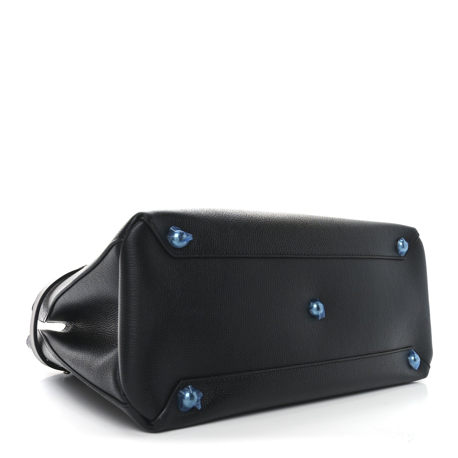 Derby Calfskin Medium Banner Tote Black