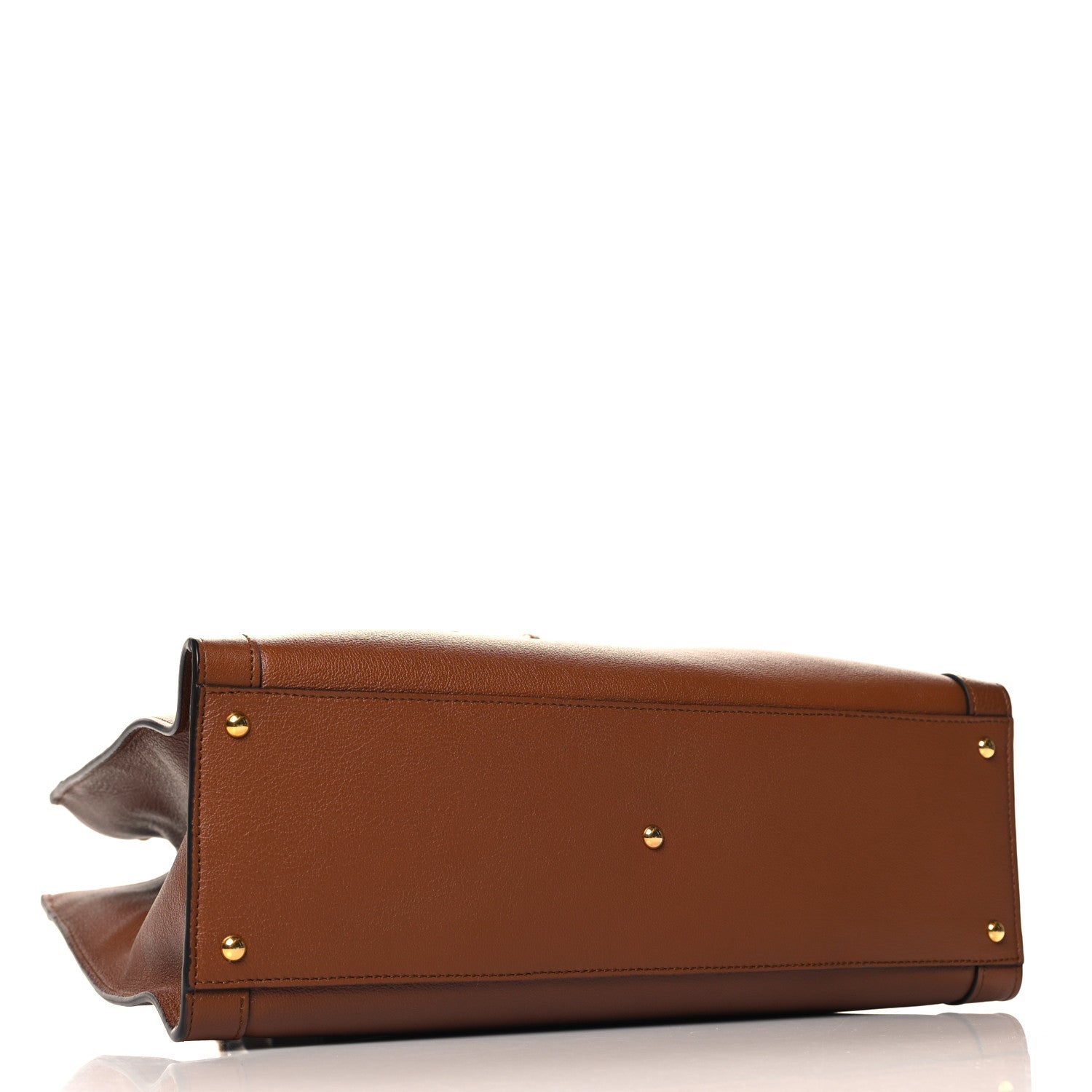 Wonka Grain Calfskin Medium Diana Tote Bag Cuir Yellow Fluo