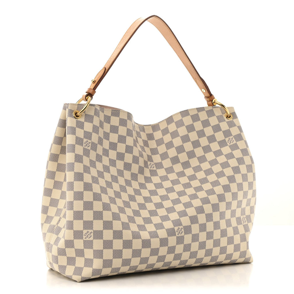 Damier Azur Graceful MM Rose Ballerine