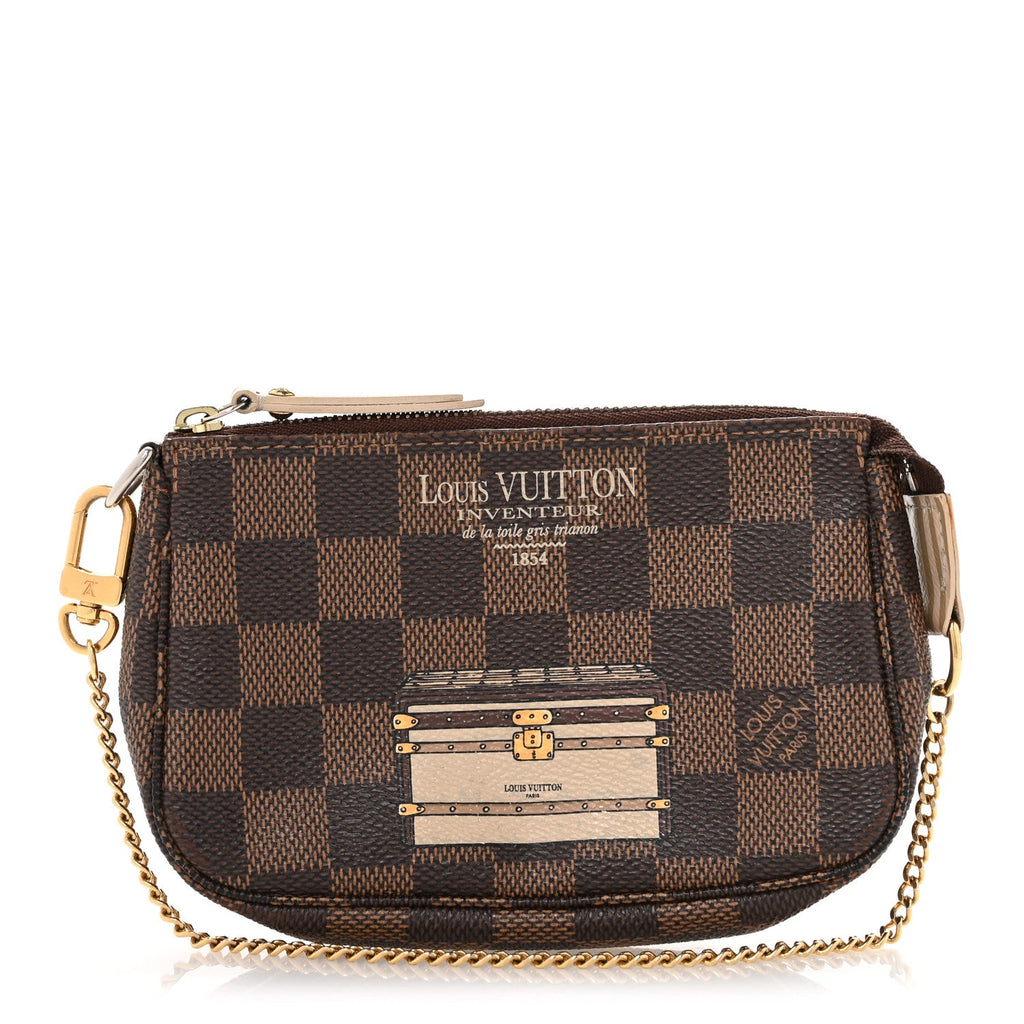 Damier Ebene Trunks and Locks Mini Pochette Accessories