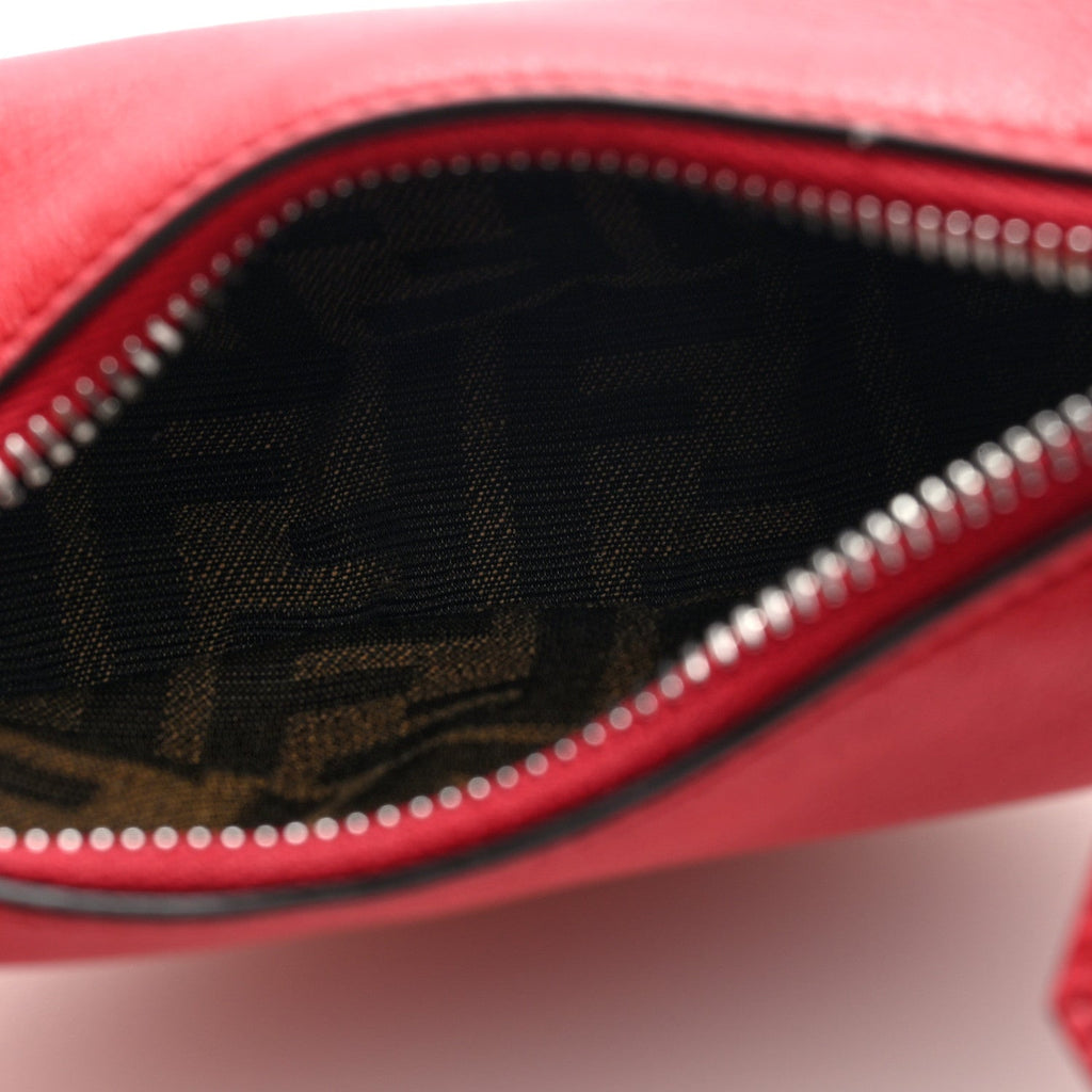 Vitello Grace New Matte Nano Fendigraphy Hobo Charm Scarlet Sage