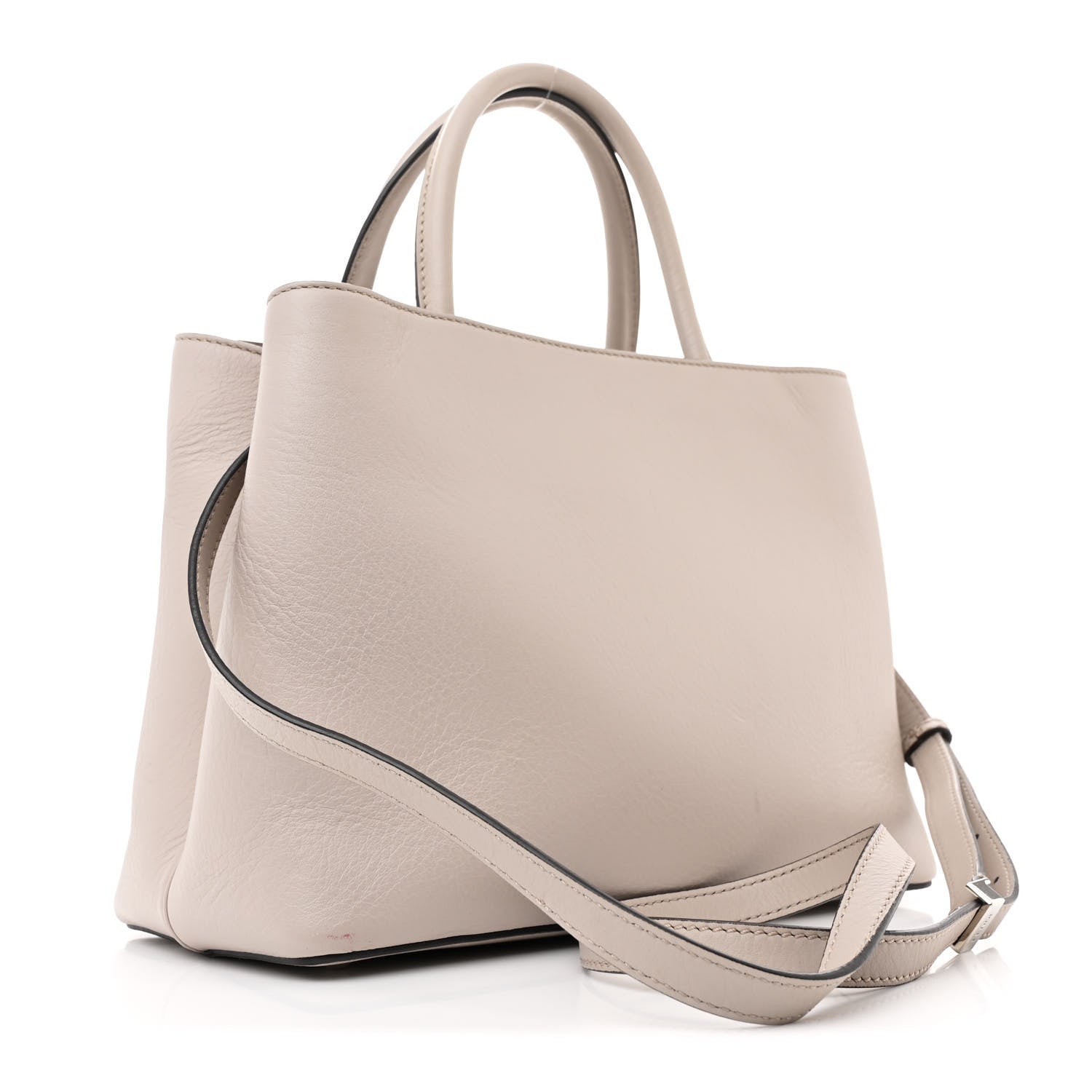 Vitello Dolce Studded Petite 2Jours Tote Grigio Polvere Multicolor