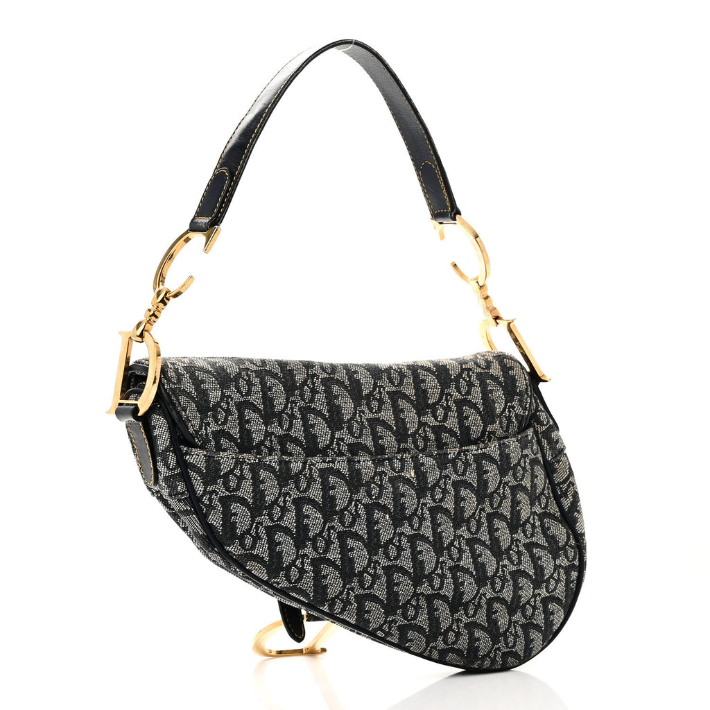 Monogram Saddle Bag Blue