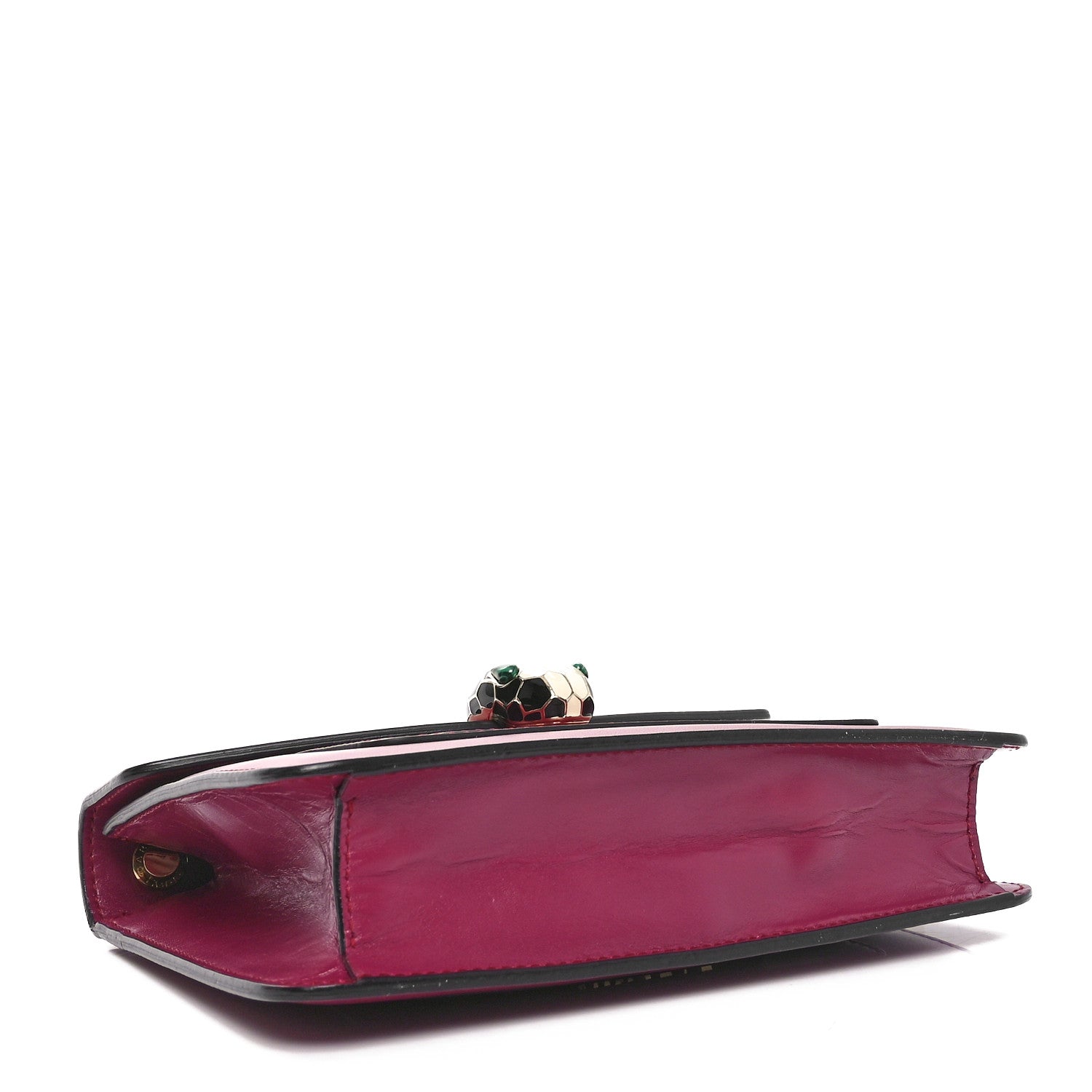 Calfskin Small Serpenti Forever Snake Strap Crossbody Bag Plum