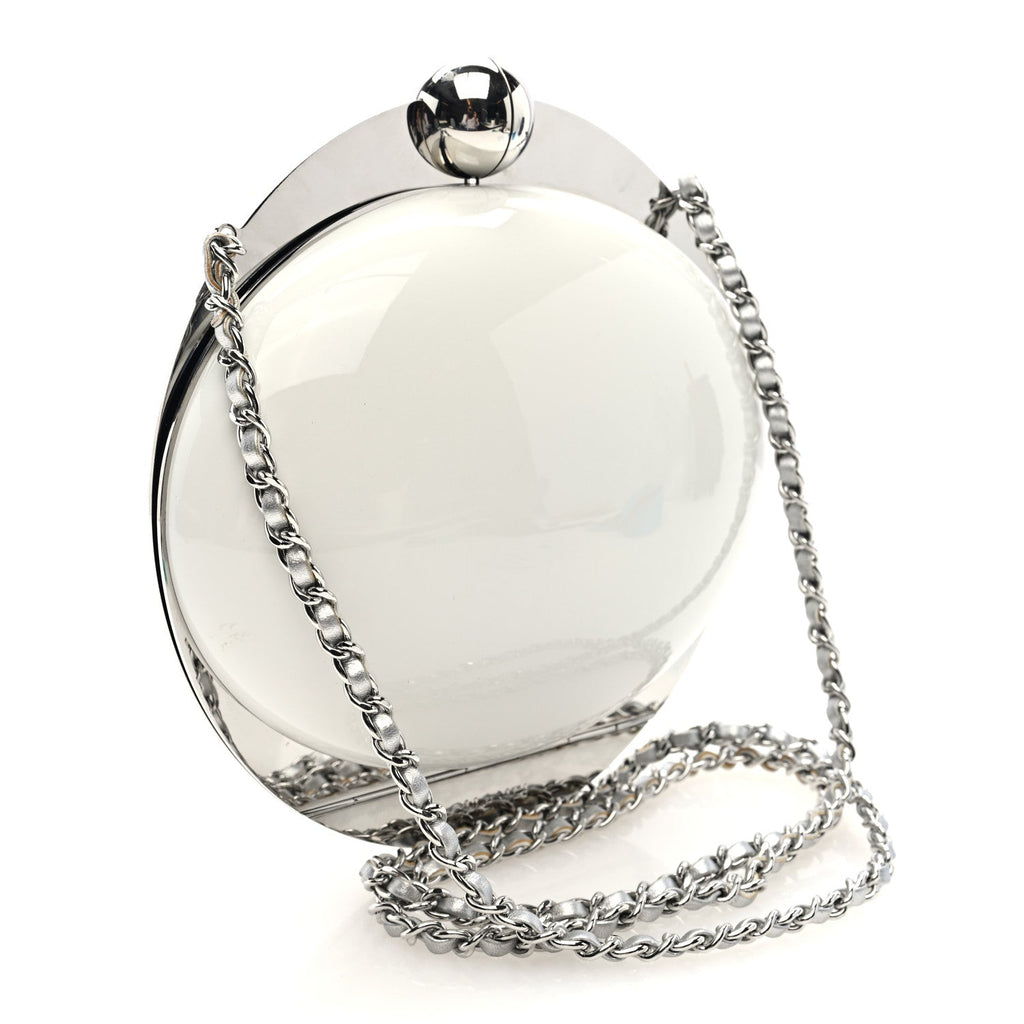 Resin CC Over The Moon Minaudiere White