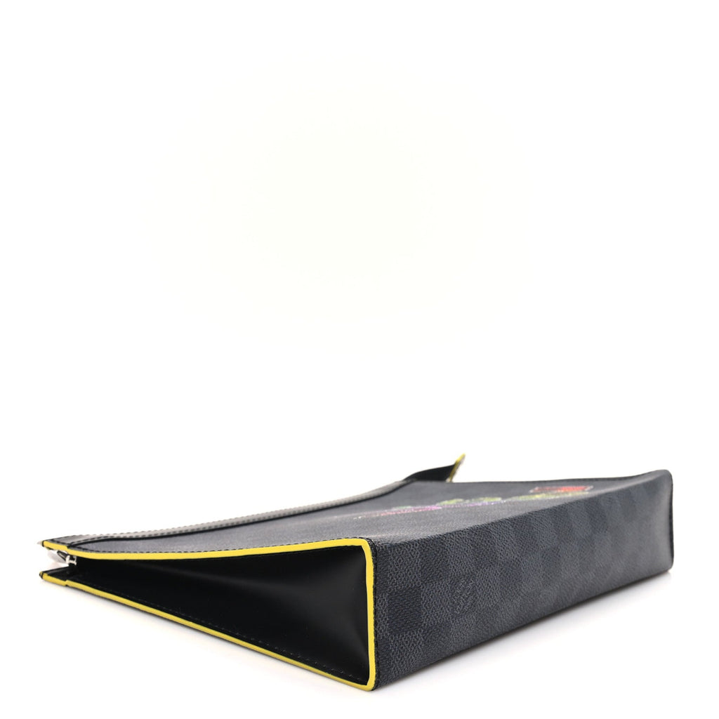 Damier Graphite Pochette Voyage MM  Yellow