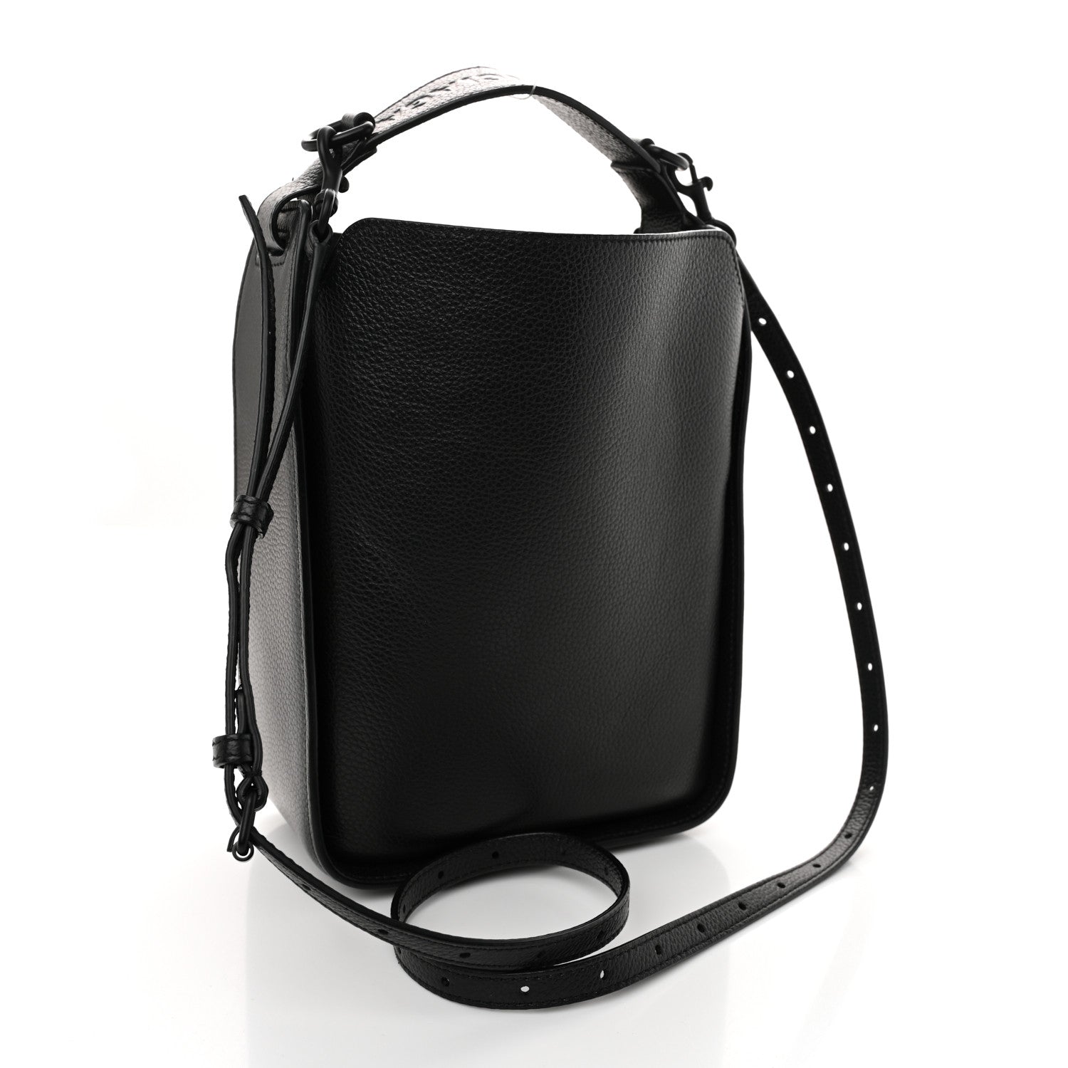 Calfskin Logo XS Tool 2.0 North-South Tote Black