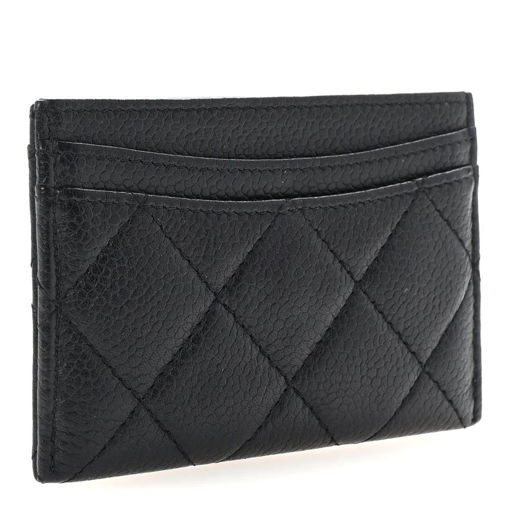 Caviar Quilted  Holder Black