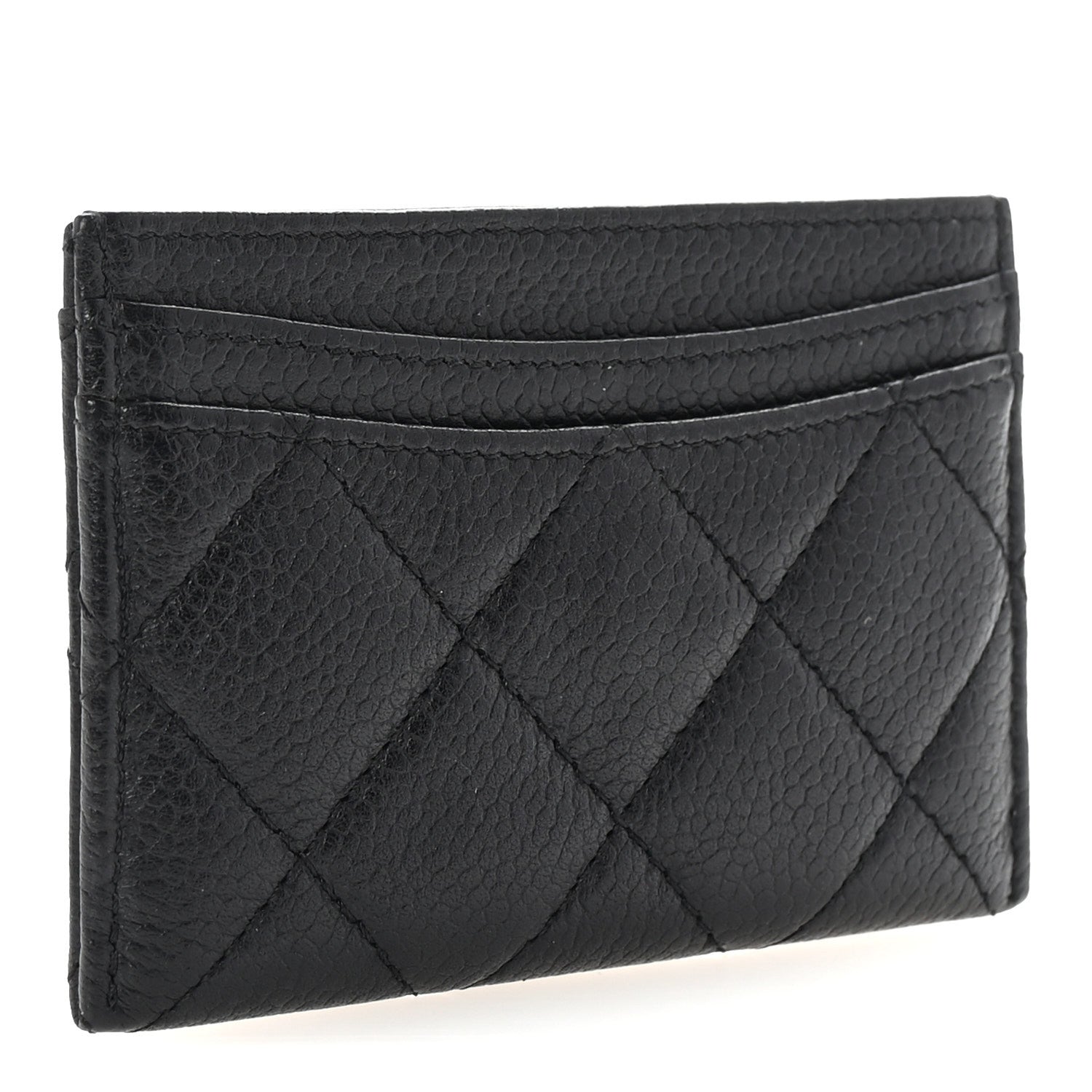 Caviar Quilted  Holder Black