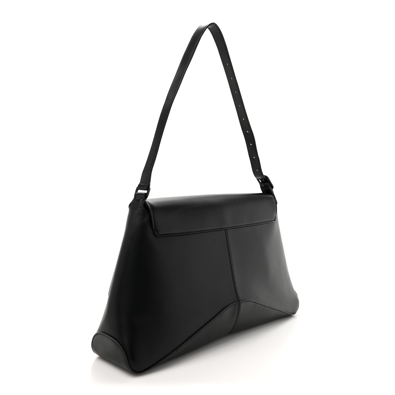Box Calfskin XL XX Flap Bag Black