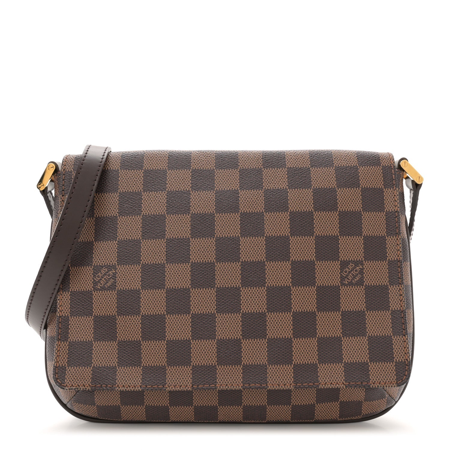 Damier Ebene Musette Tango Long Strap