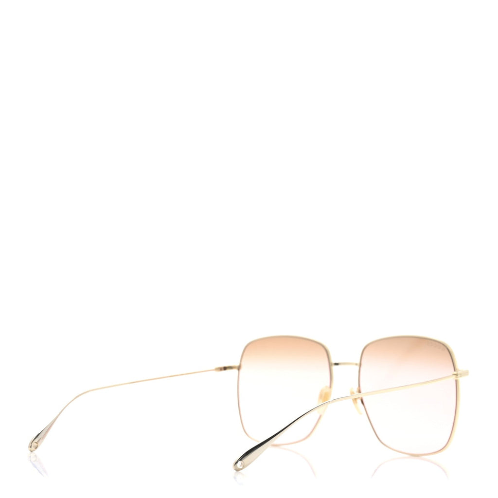 Metal Fork Square Frame Raccoon Charm Sunglasses GG1031S Pink