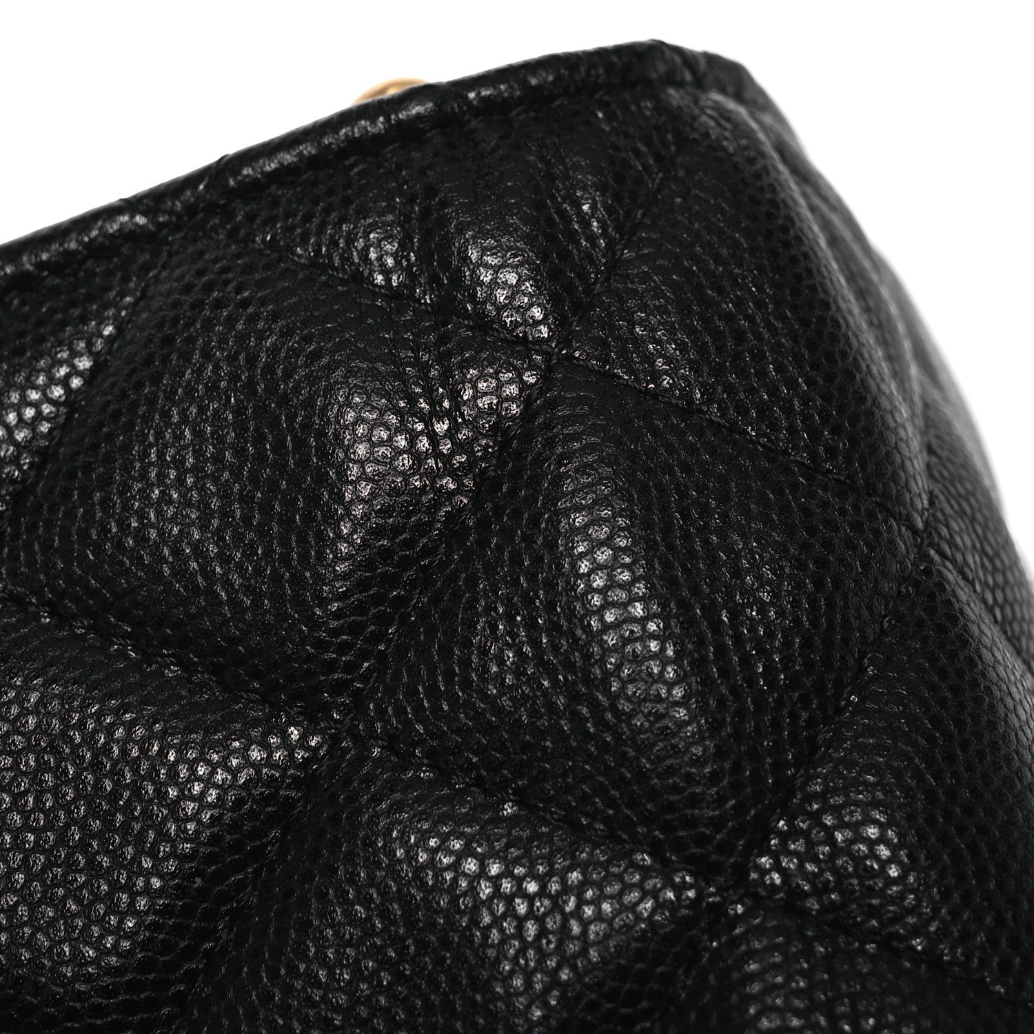 Caviar Quilted Mini Bracelet On Chain Wallet On Chain WOC Black