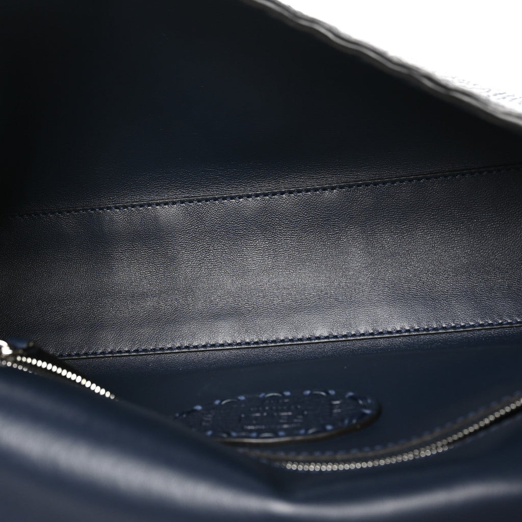 Cuoio Roma Sellerissima Nappa Sintetica Tape Stitch Baguette Notte