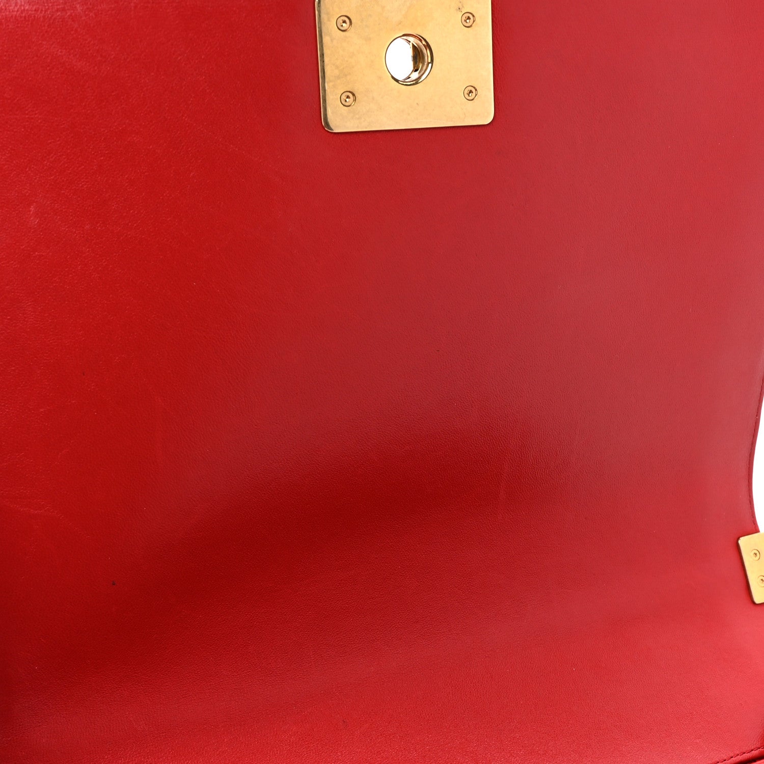 Lambskin Quilted New Medium Boy Flap Red