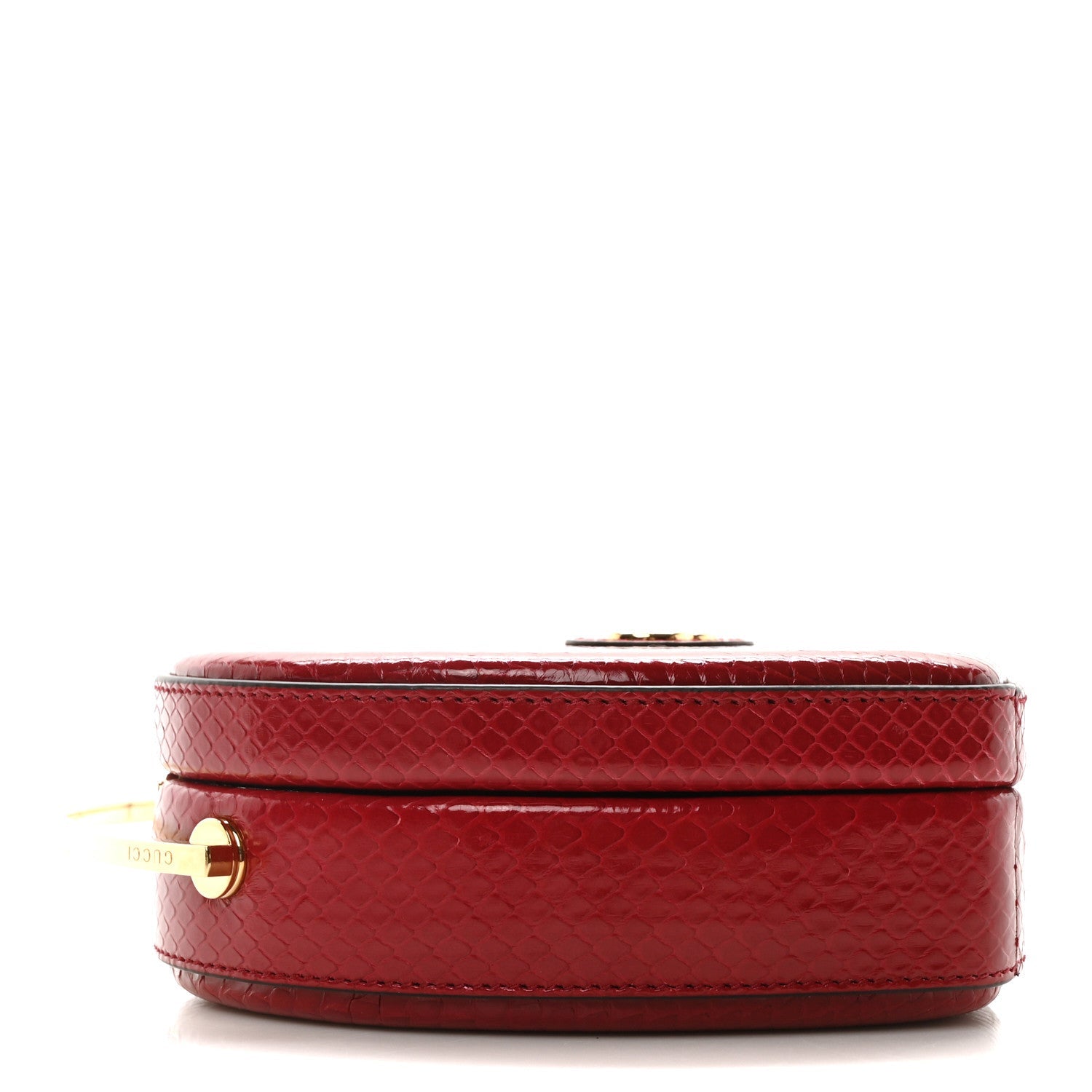 Snakeskin Broadway Mini Heart Top Handle Bag Rasberry Candy