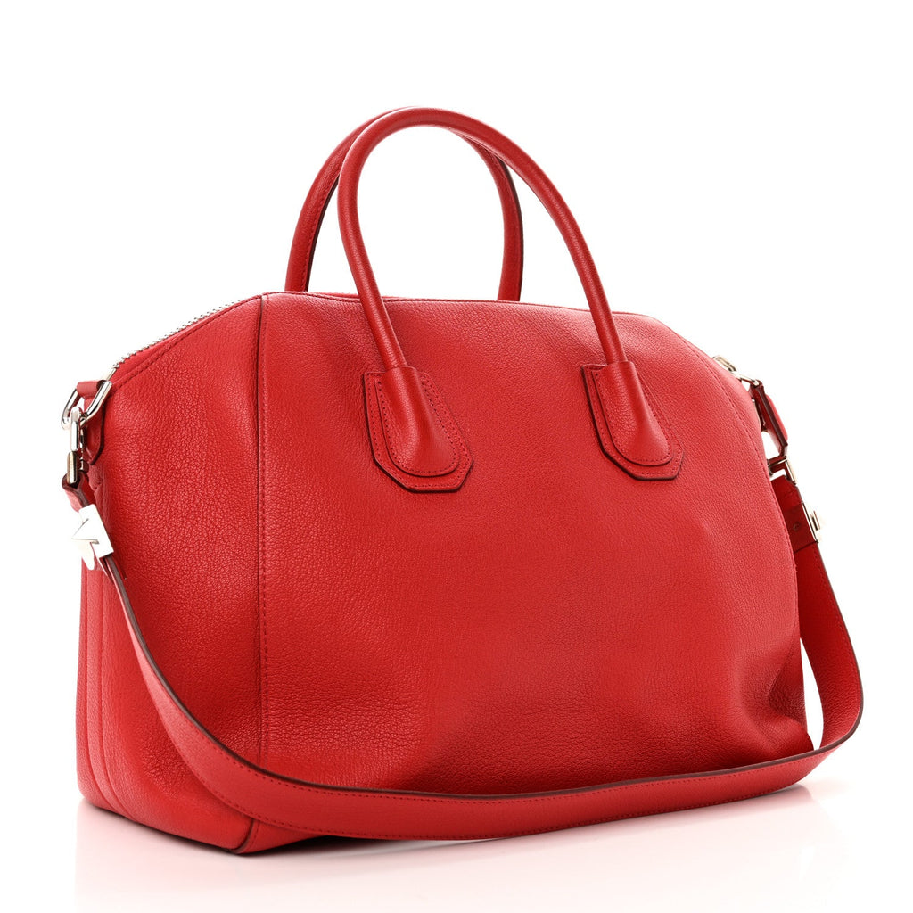 Sugar Goatskin Medium Antigona Red