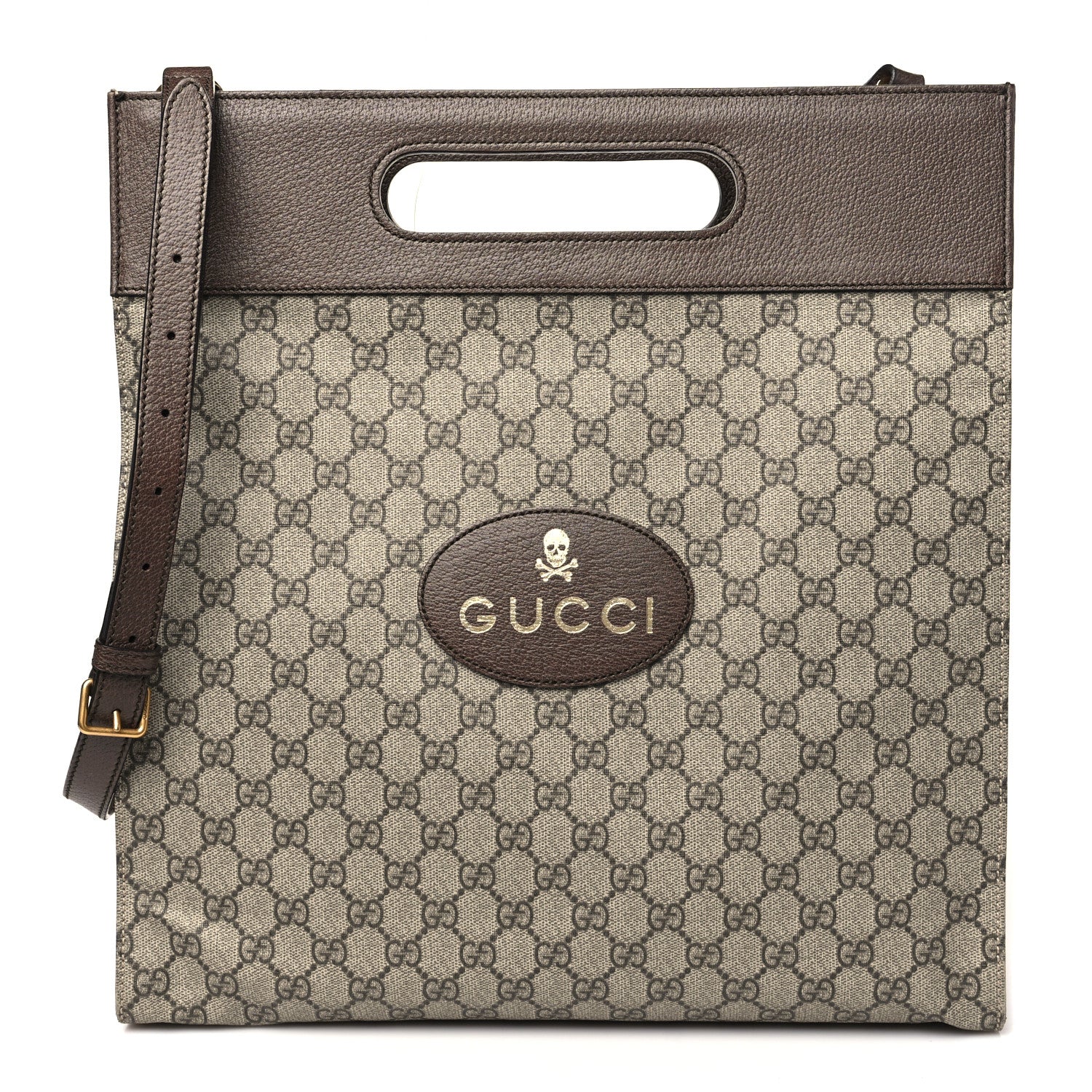Soft GG Supreme Monogram Slip Handle Vertical Tote Beige New Acero