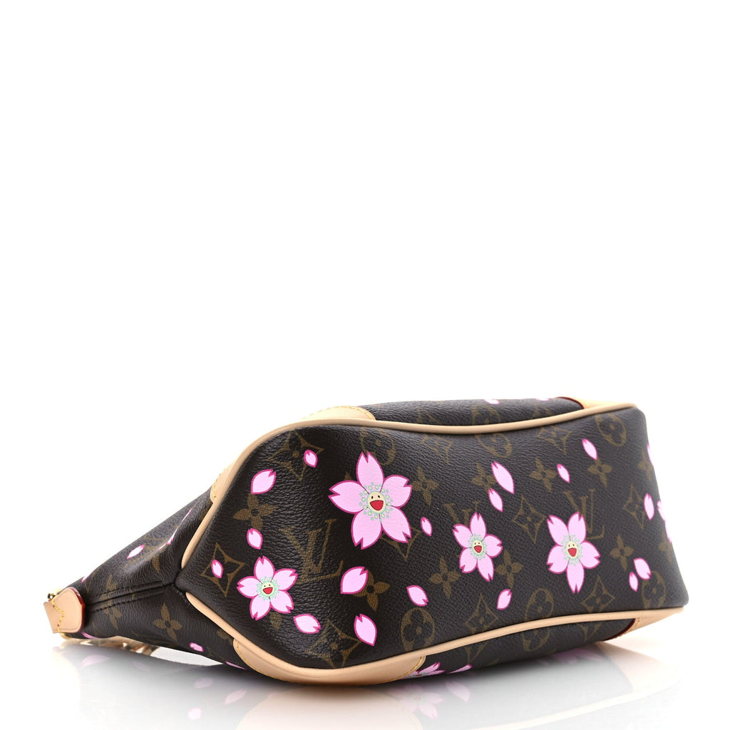 LV X TM Monogram Cherry Blossom Boulogne Sakura Brown
