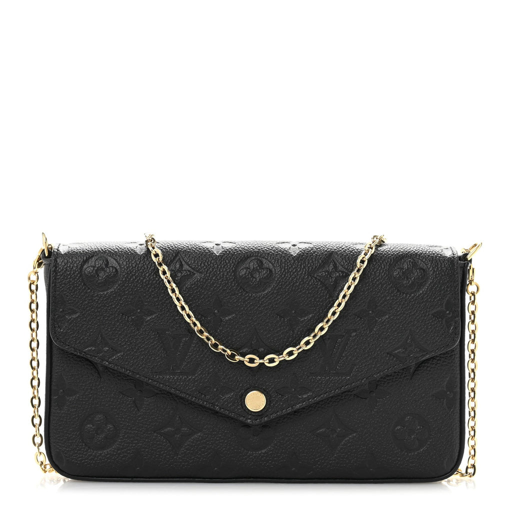 Empreinte Pochette Felicie Chain Wallet Black
